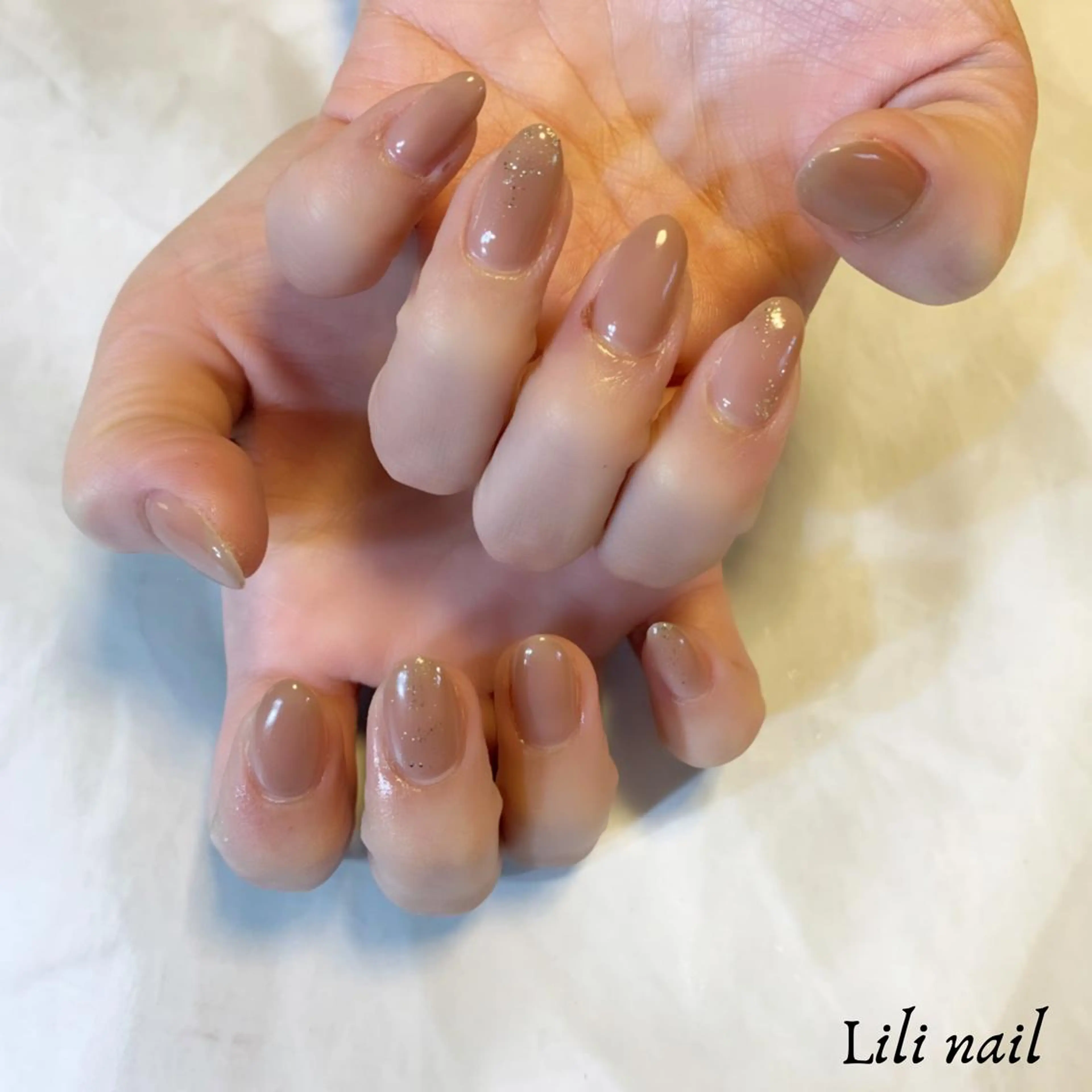 ネイル ラメ(グリッター) ハンドネイル Lilibeauty salonのネイルデザイン