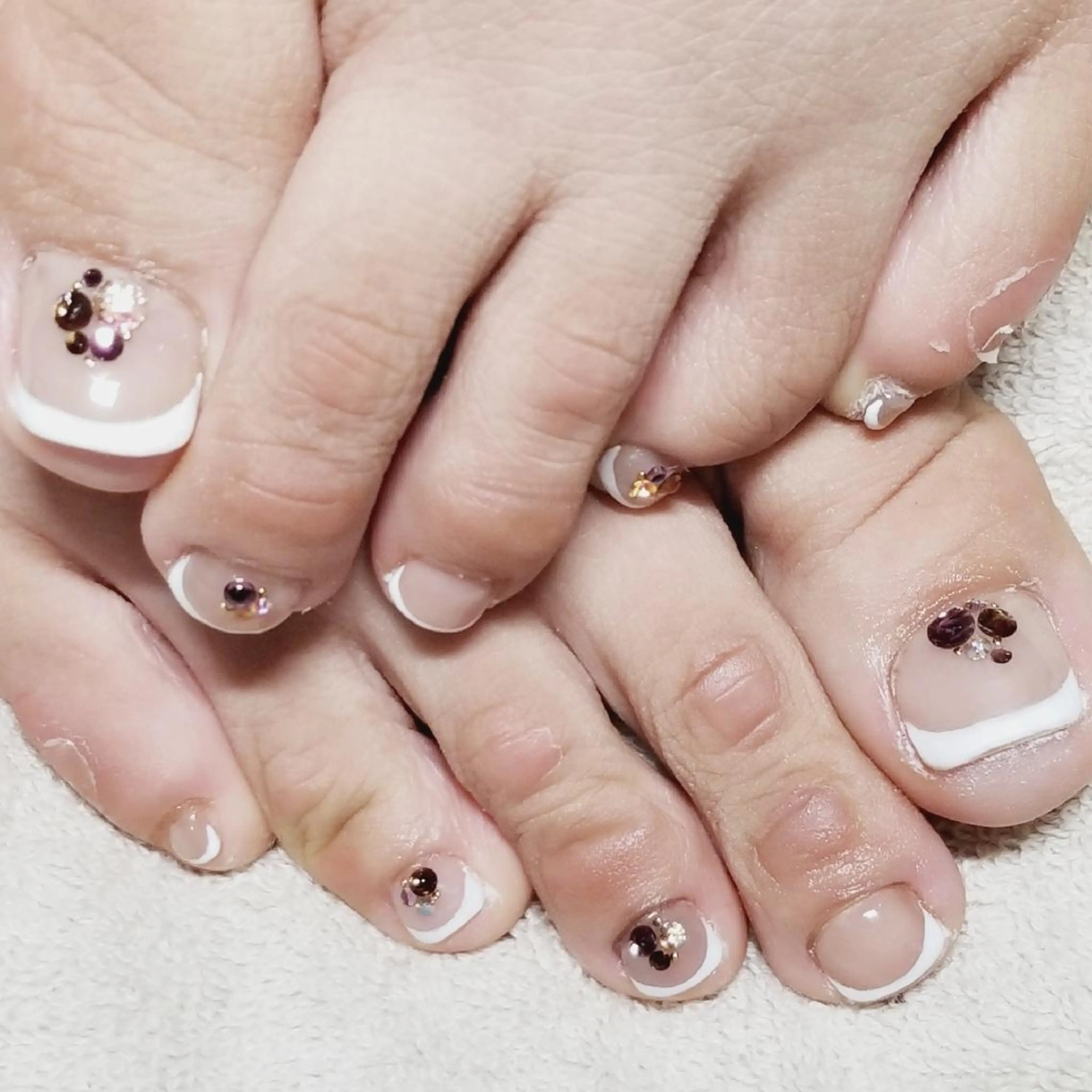 ネイル クリアネイル フレンチネイル シンプルネイル よしだ ひろきのネイルデザイン