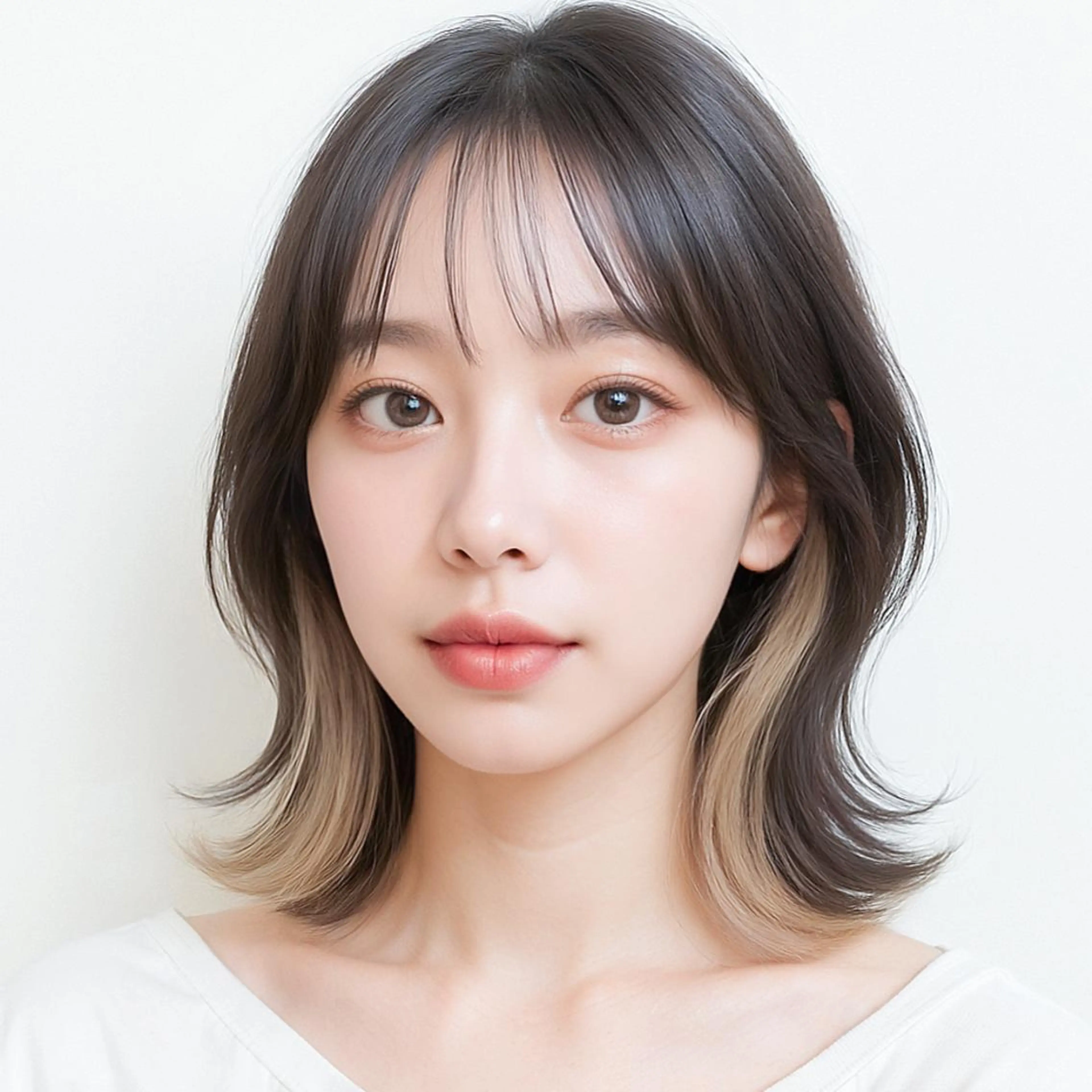 ミディアム インナーカラー◆ ダブルカラー◆ 上原のヘアスタイル
