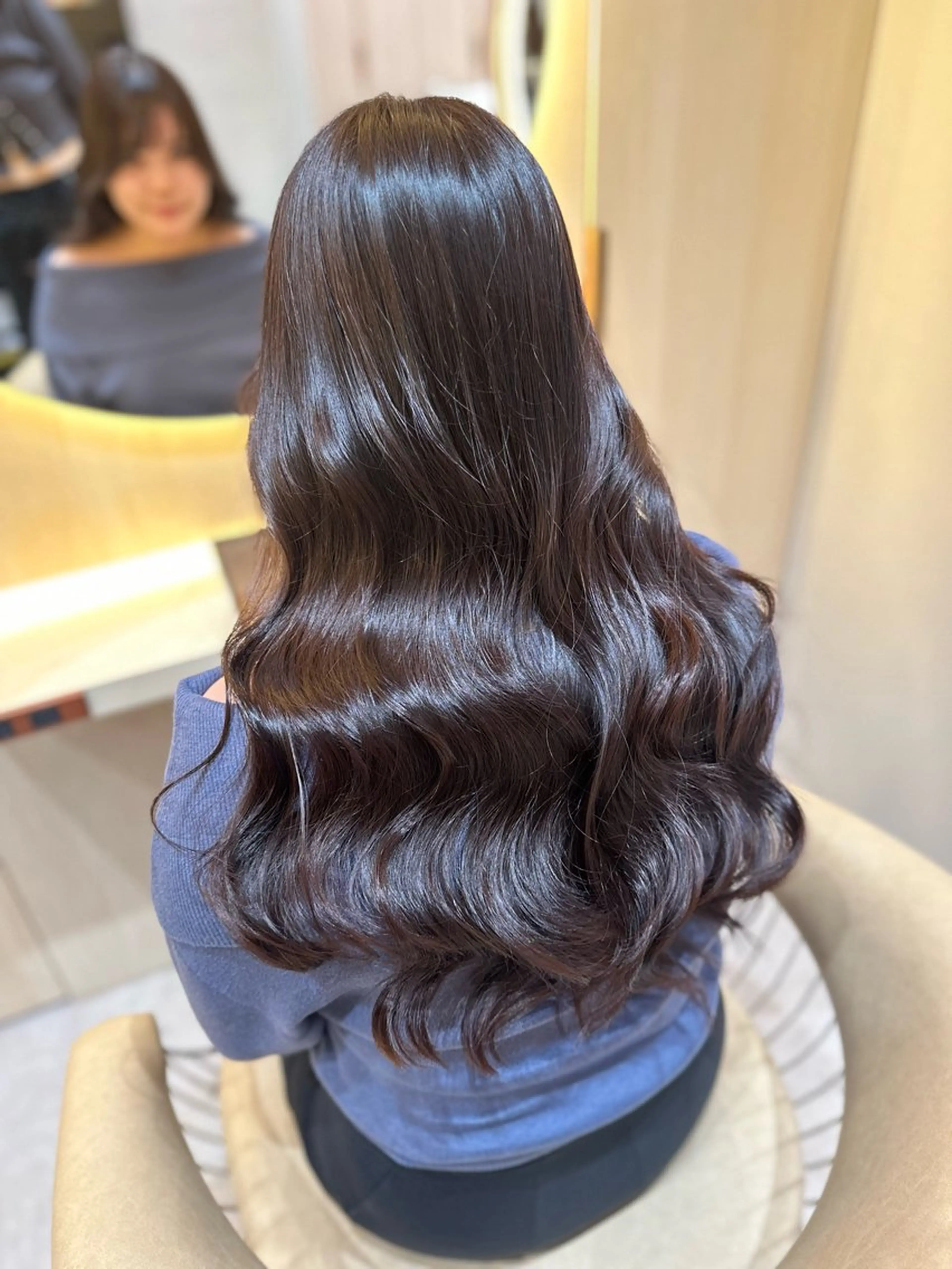 セミロング カット ヘアカラー トリートメント レイヤー❣️縮毛矯 川村利幸のヘアスタイル