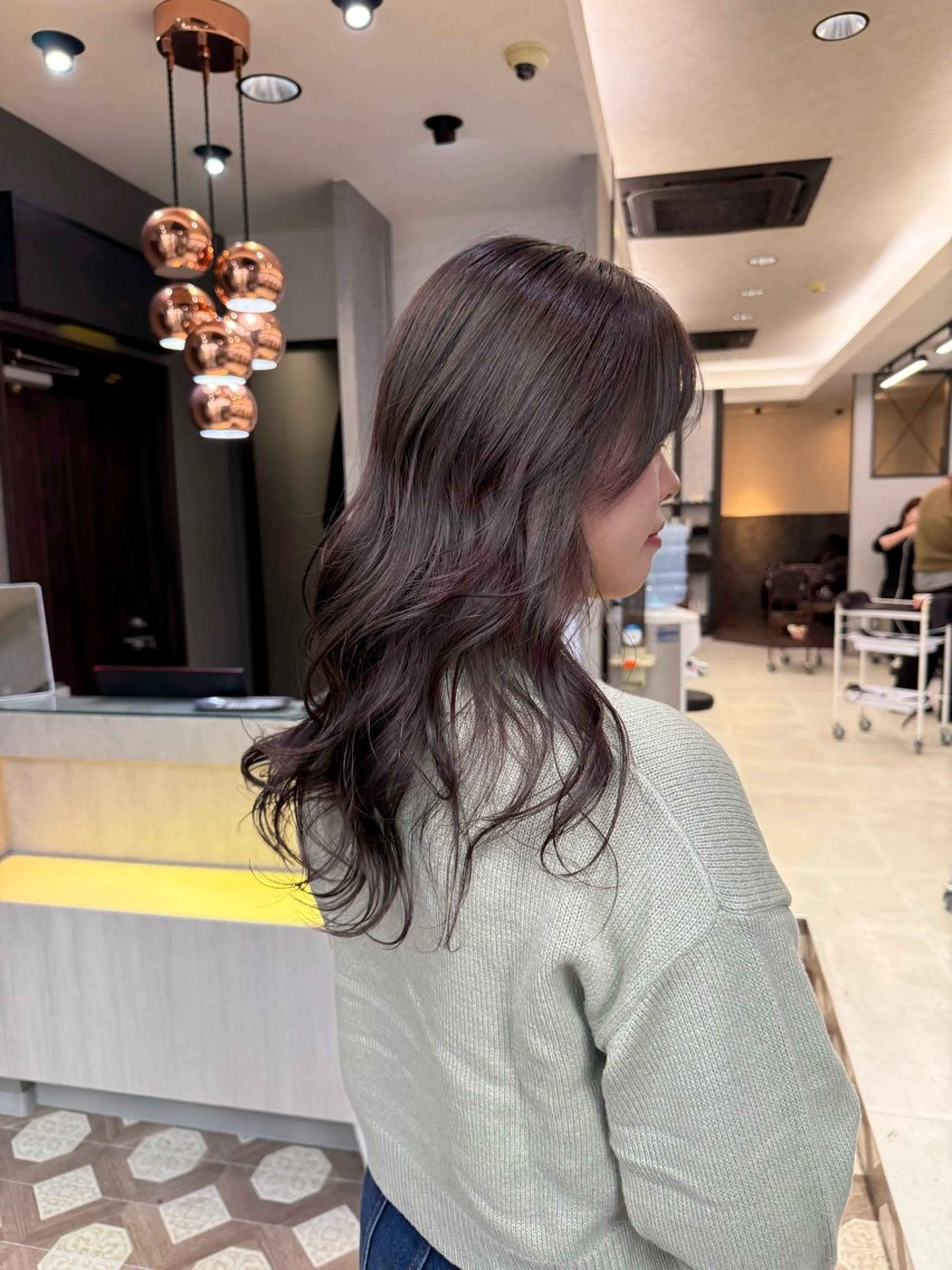 ミディアム カラー 天神大名/ブリーチ 鶴岡和幸/ハイトーンのヘアスタイル