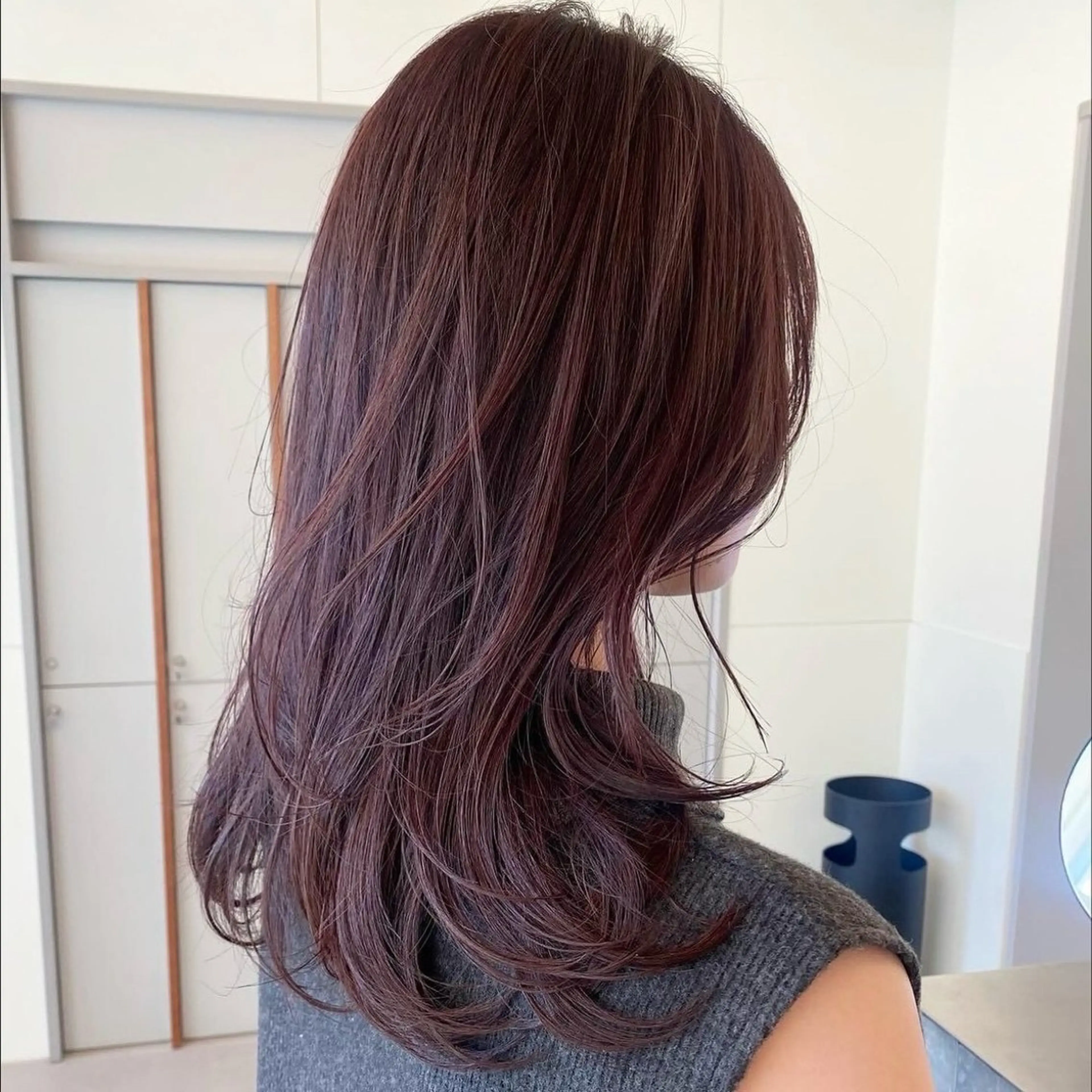 セミロング カラー カット ヘアカラー トリートメント レイヤーカット/暖色 カラー/mao🎀のヘアスタイル