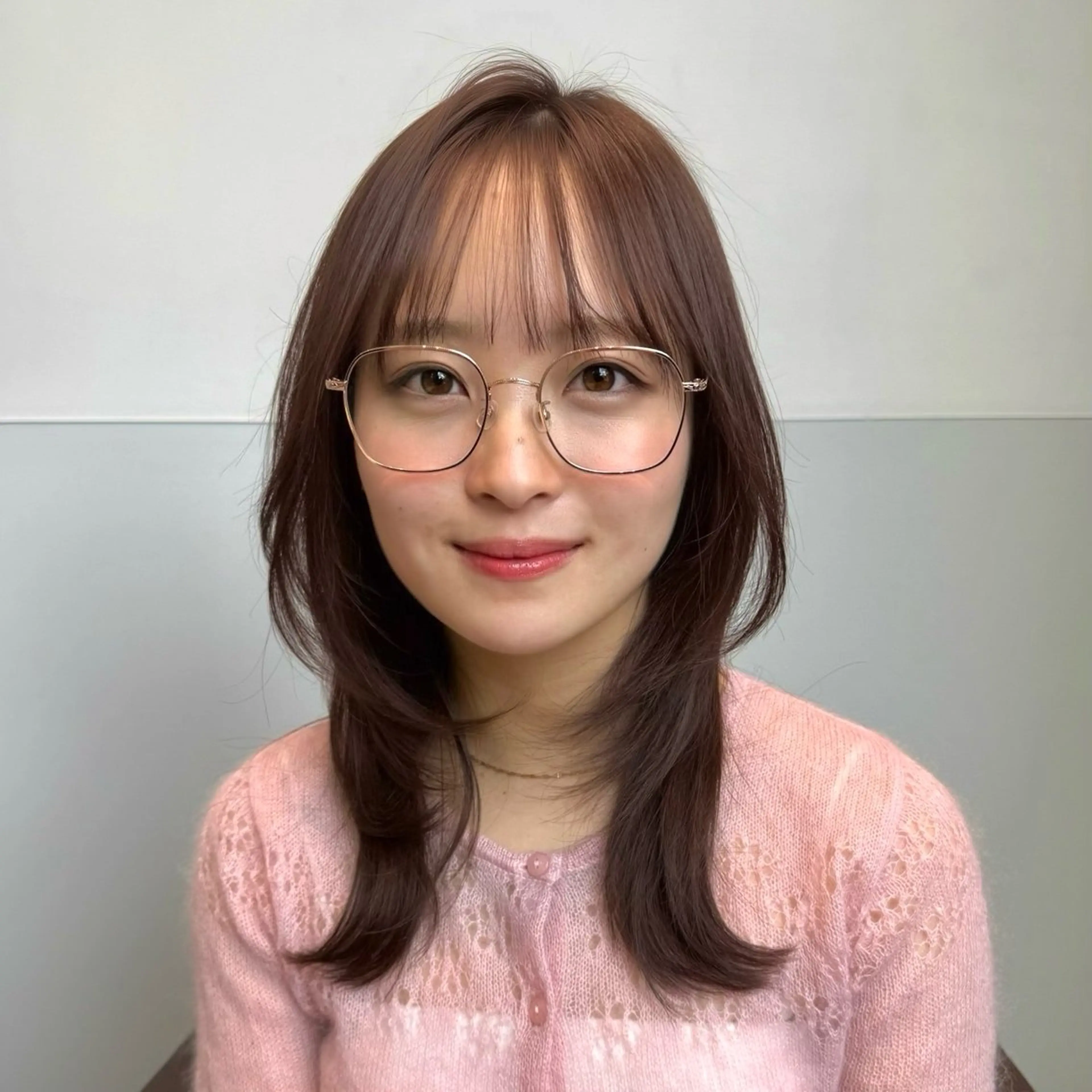 ミディアム カット ヘアカラー トリートメント ️🫧レイヤーカット 銀座/れいか️️🫧のヘアスタイル