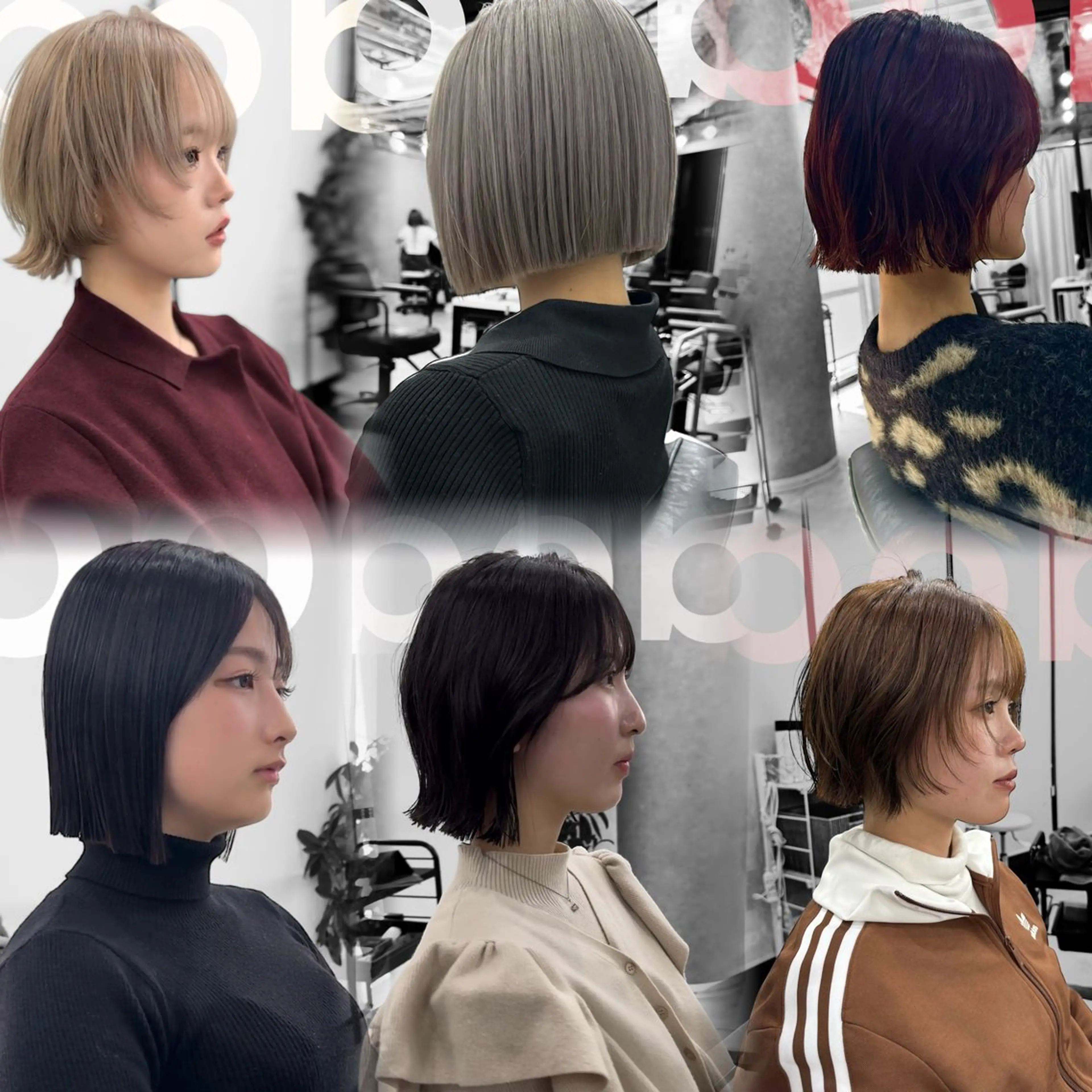 ショート ボブ 最高峰ボブ/ 切りっぱなし/田野のヘアスタイル