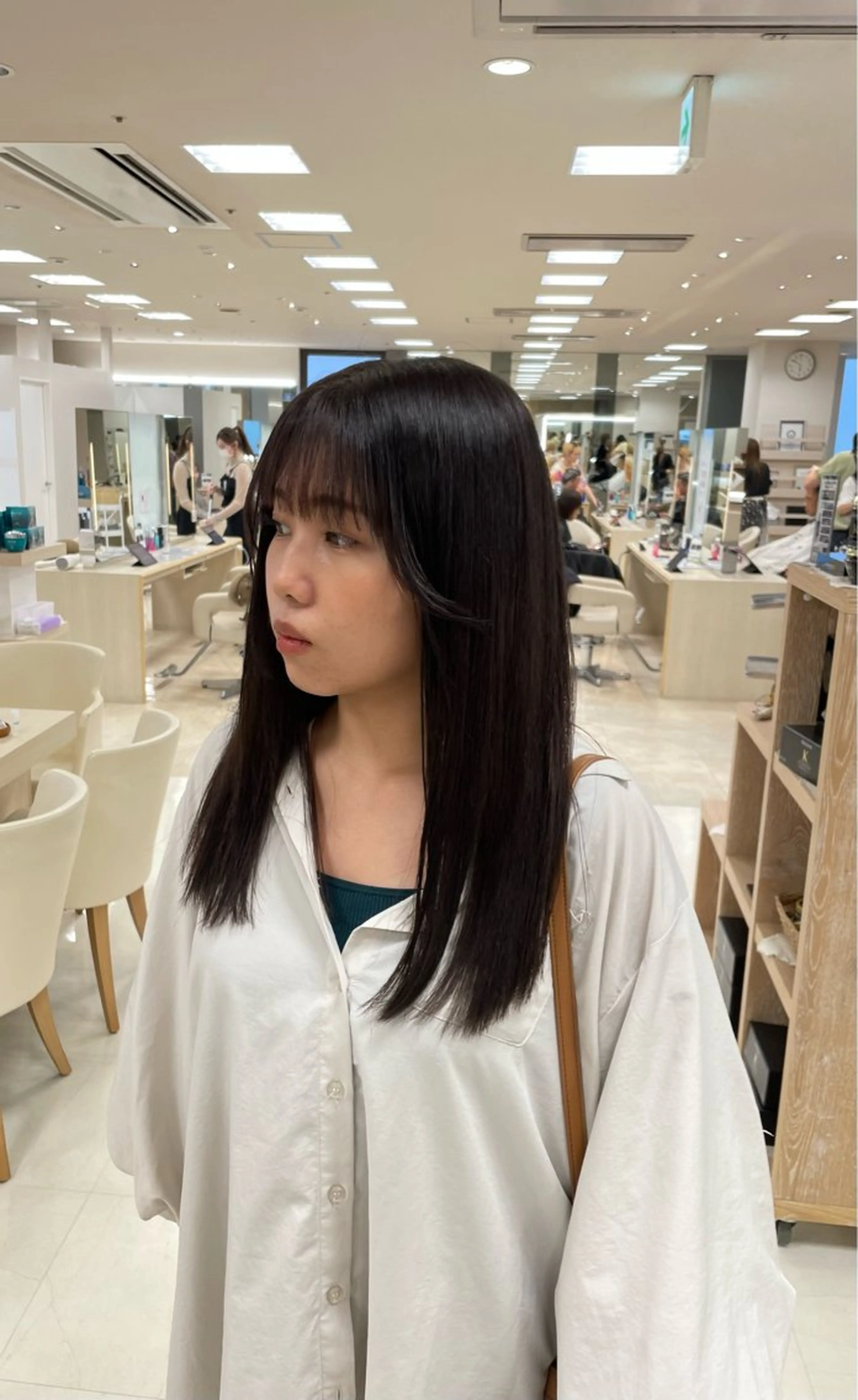 ロング シャドウパーマ／骨格 矯正カット　トモキのヘアスタイル