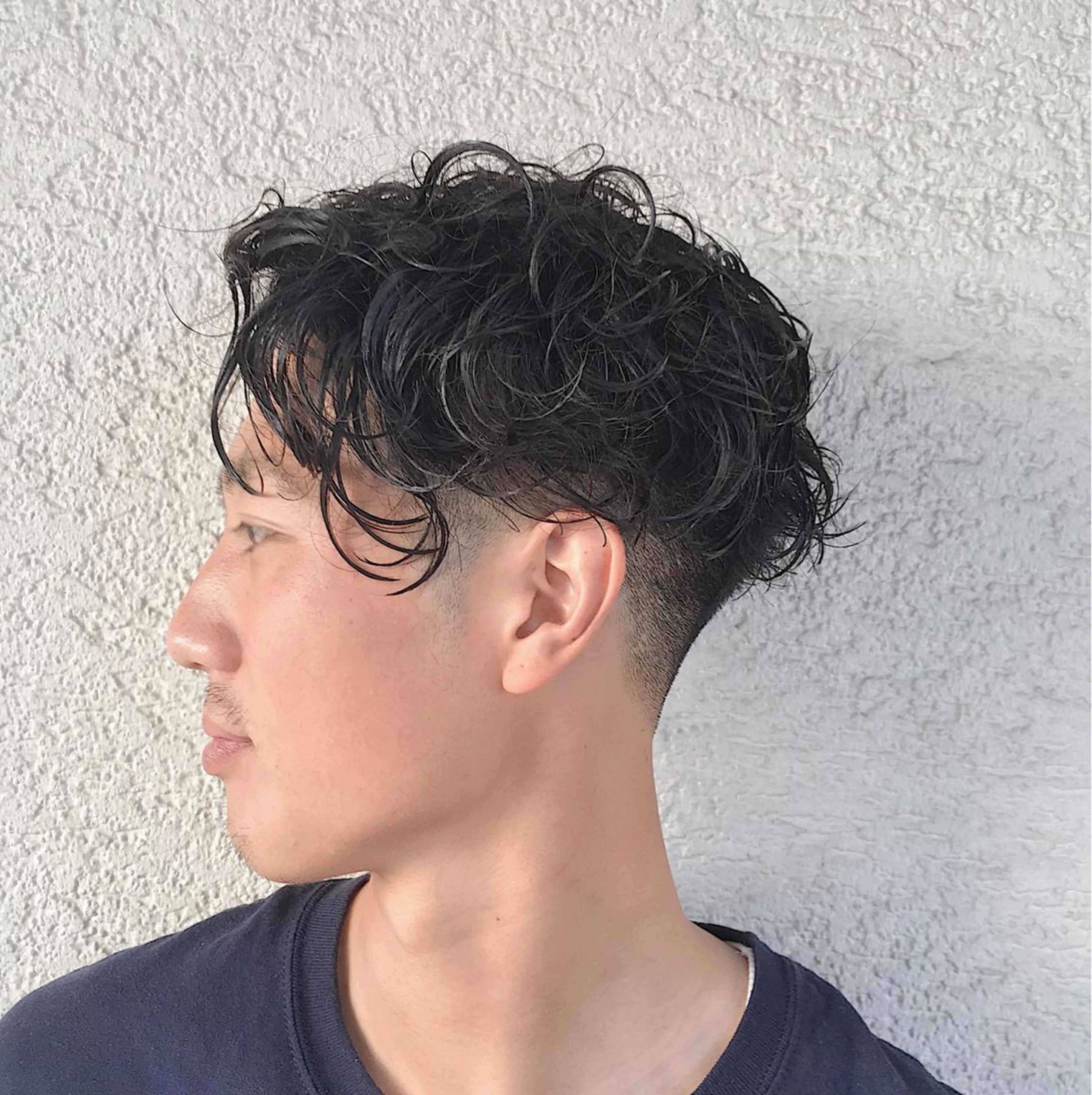 パーマ メンズ フェードカット メンズサロン rootのヘアスタイル