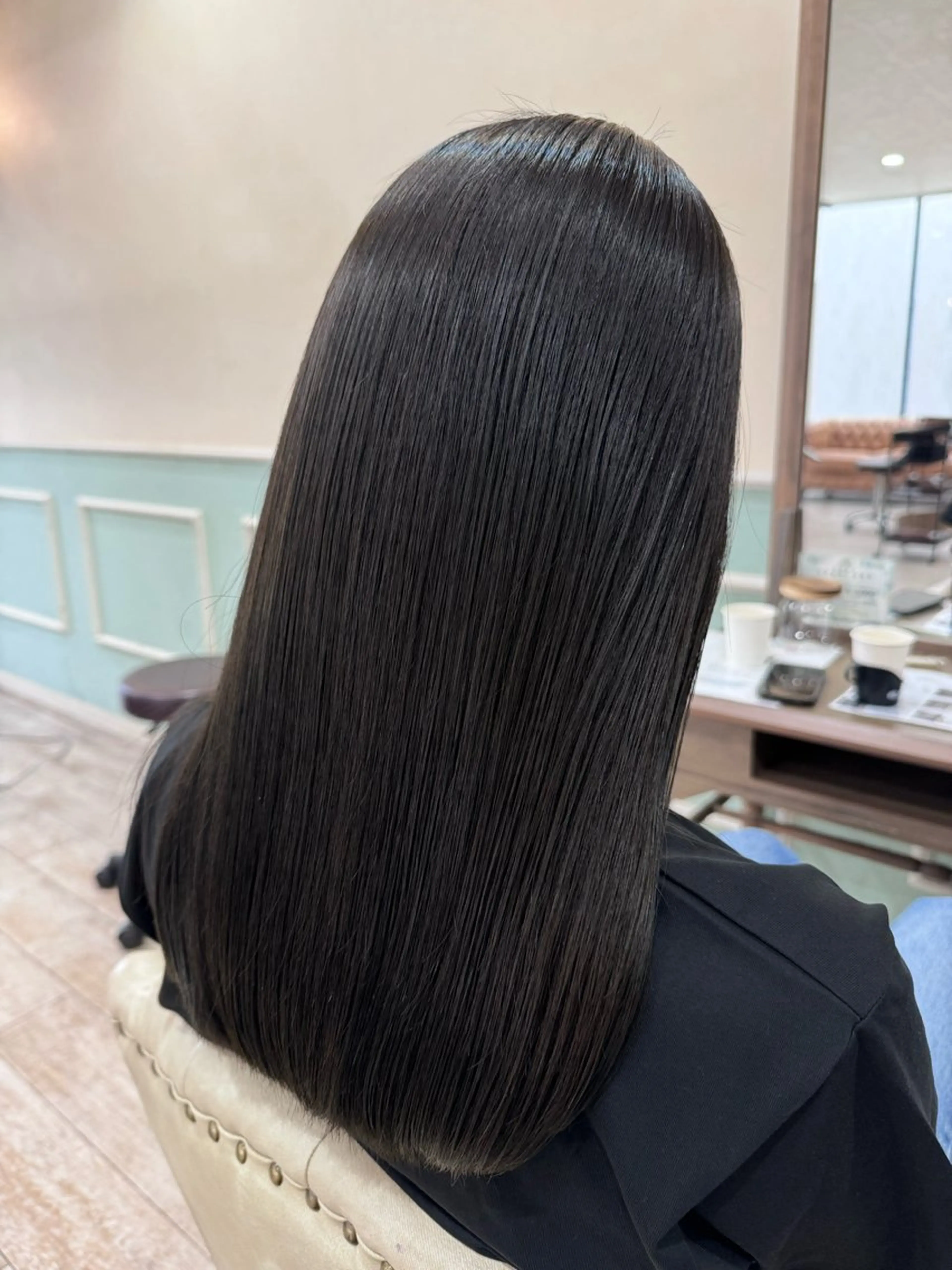 ロング カラー 髪質改善 レイヤーカット ロング カット 縮毛矯正 トリートメント 新越谷noble店長 松本拓也▶◀*.のヘアスタイル