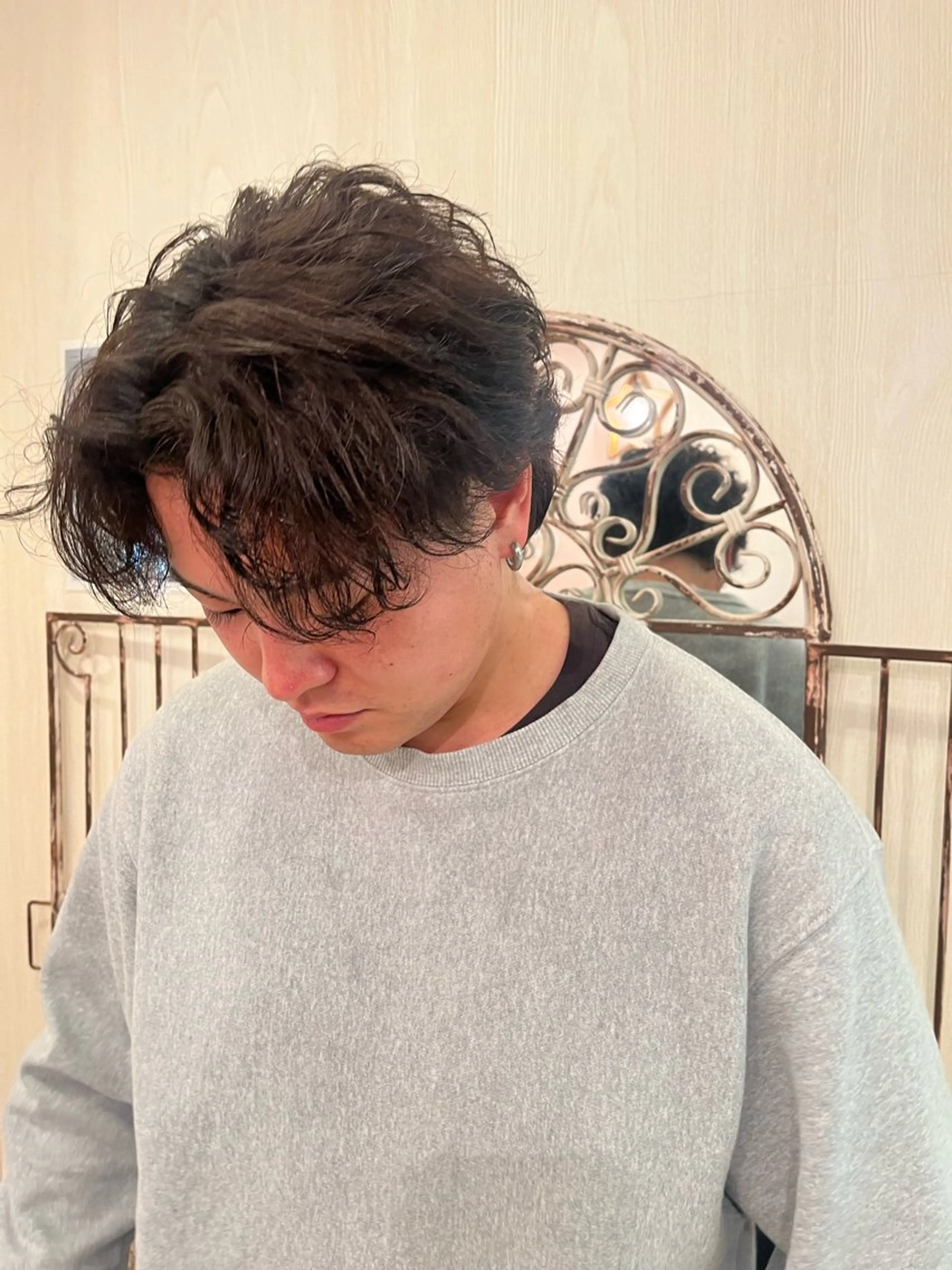 【 ミニモ学割 】【 U24 】 メンズ限定👦🏻‎ カット＋シャドーパーマ＋プレミークTr🍓_ 15,400円→の写真