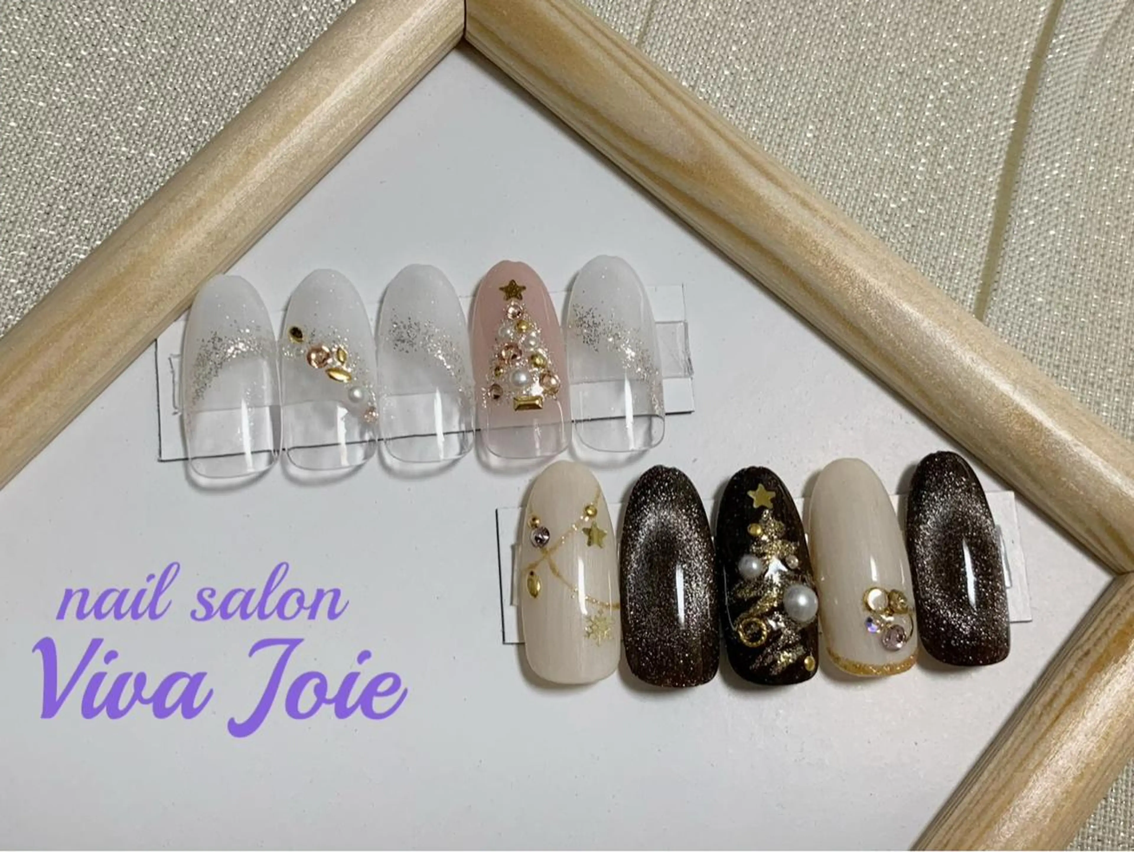 ネイル 冬ネイル クリスマス Viva Joieのネイルデザイン