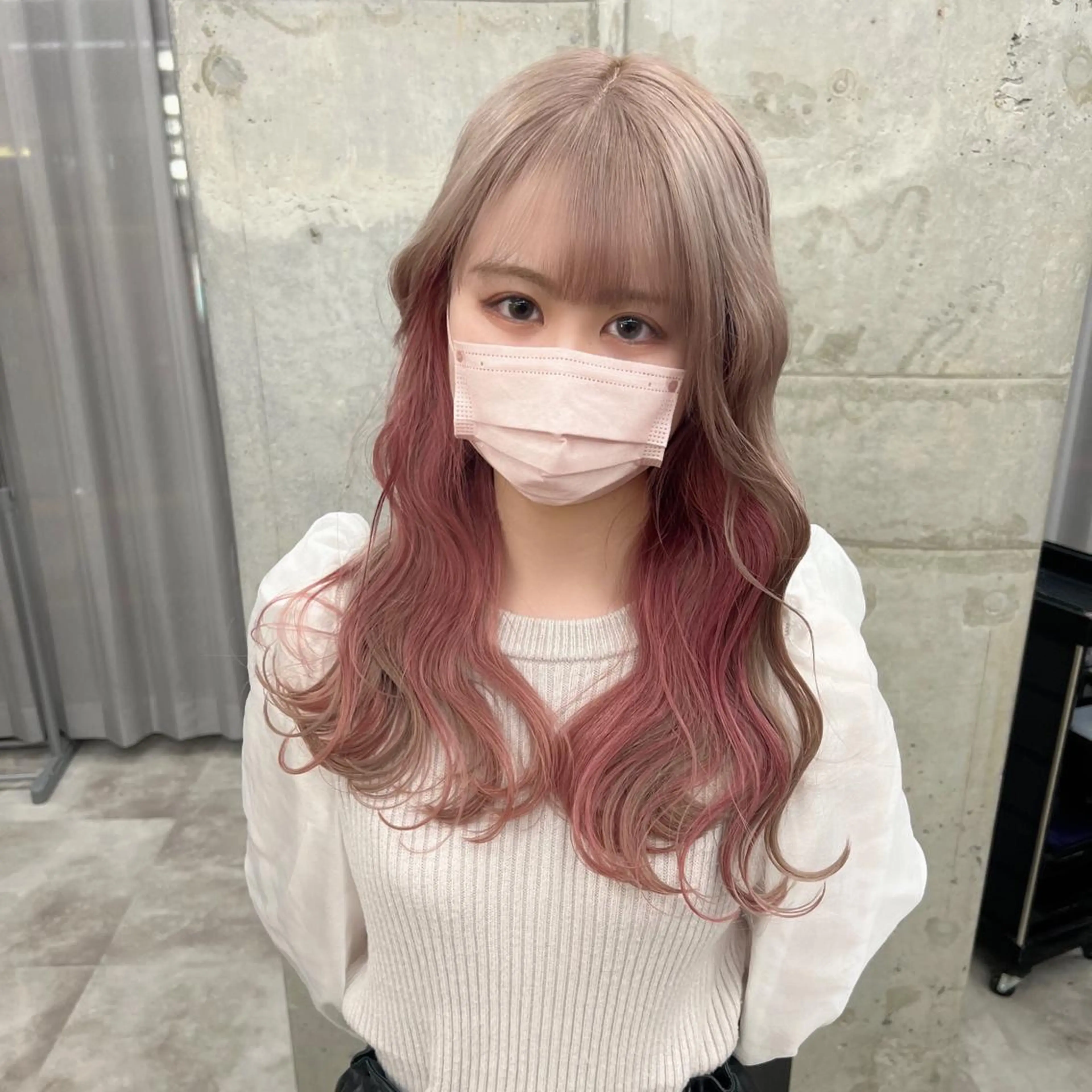 ロング カラー 色落ちまで可愛い🧚 心斎橋hikaruのヘアスタイル