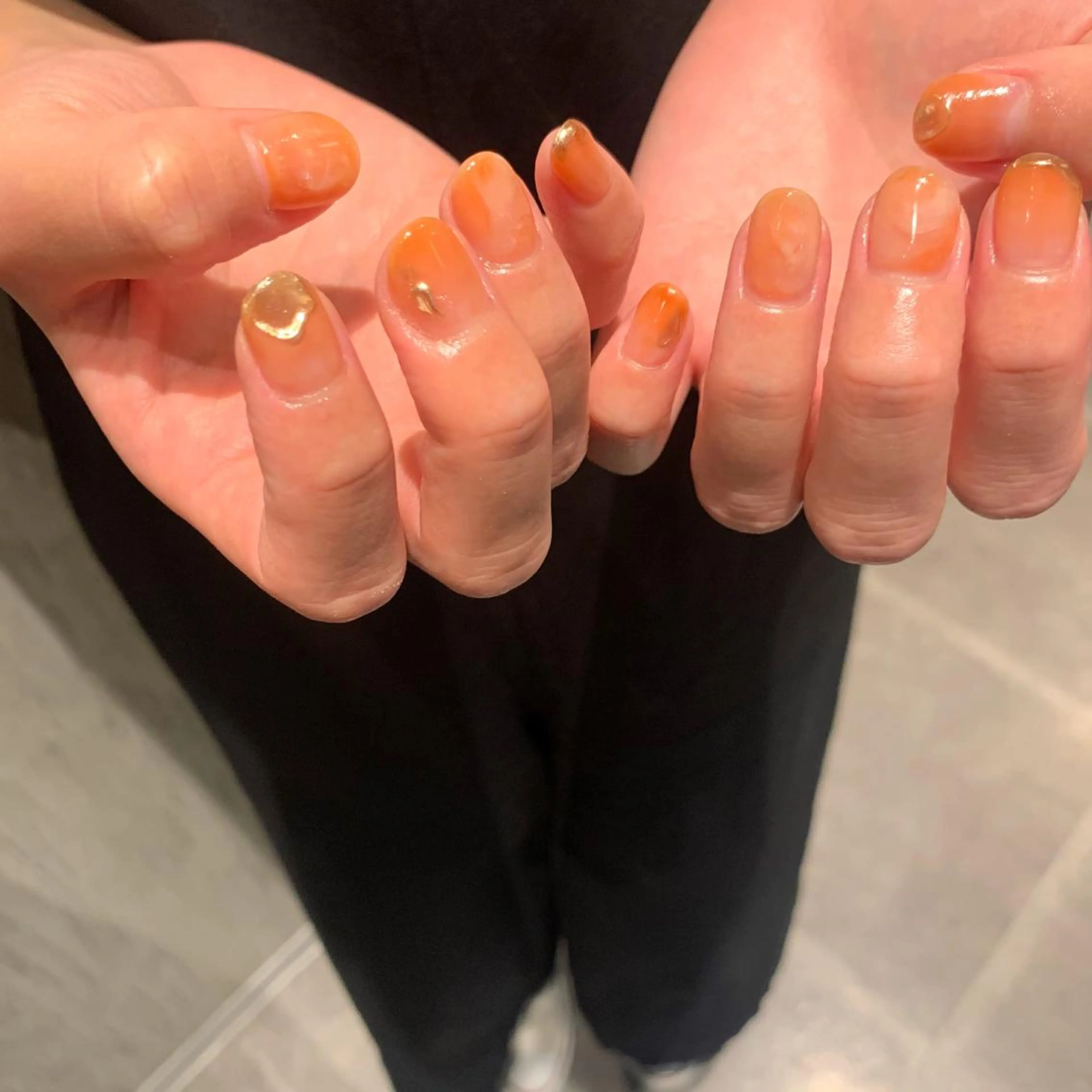 ネイル ミラーネイル ニュアンスネイル 《ニュアンスネイル》 risaのネイルデザイン