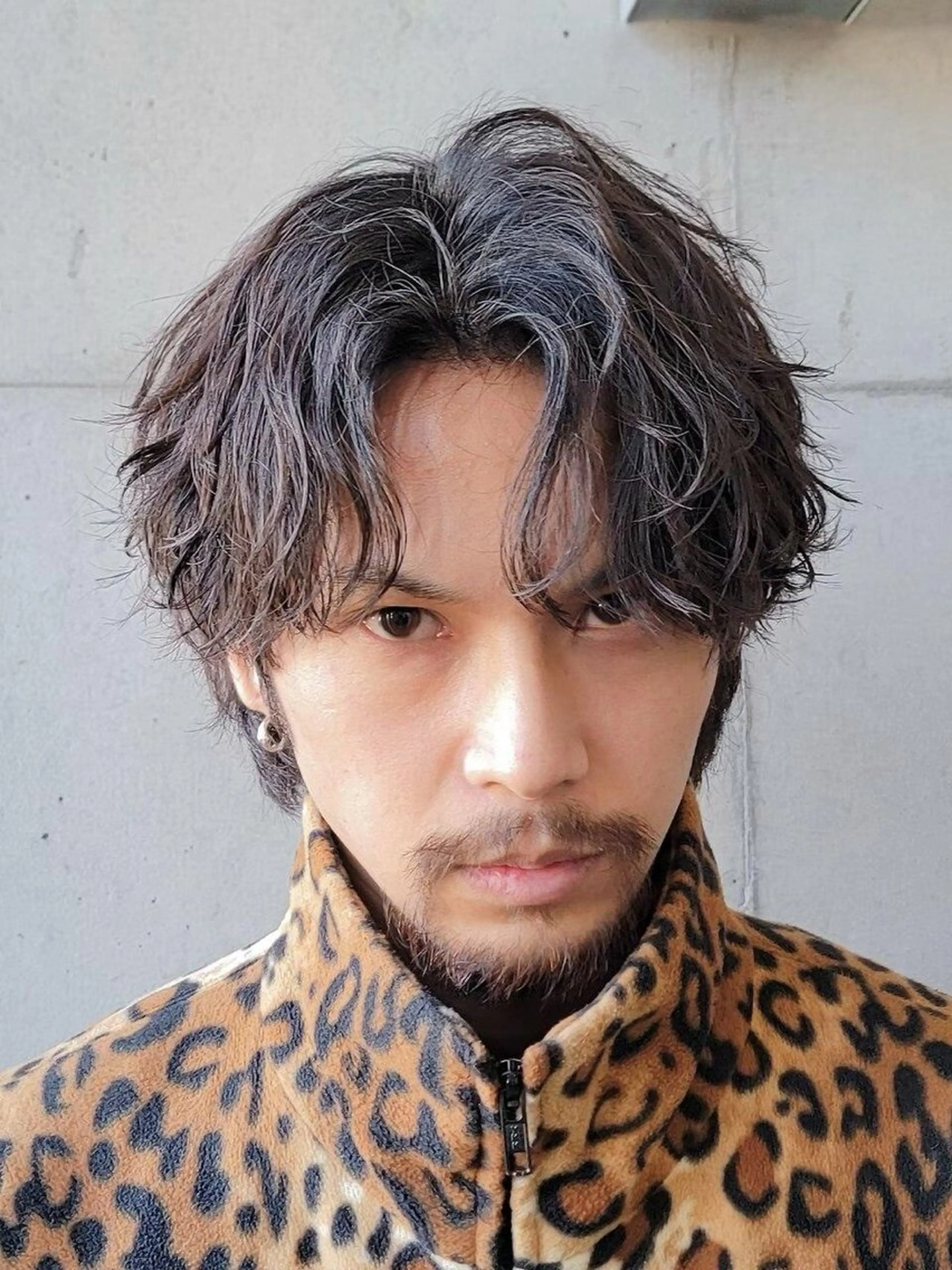 パーマ メンズ センターパート カット パーマ fifth原宿 宮部蓮のヘアスタイル