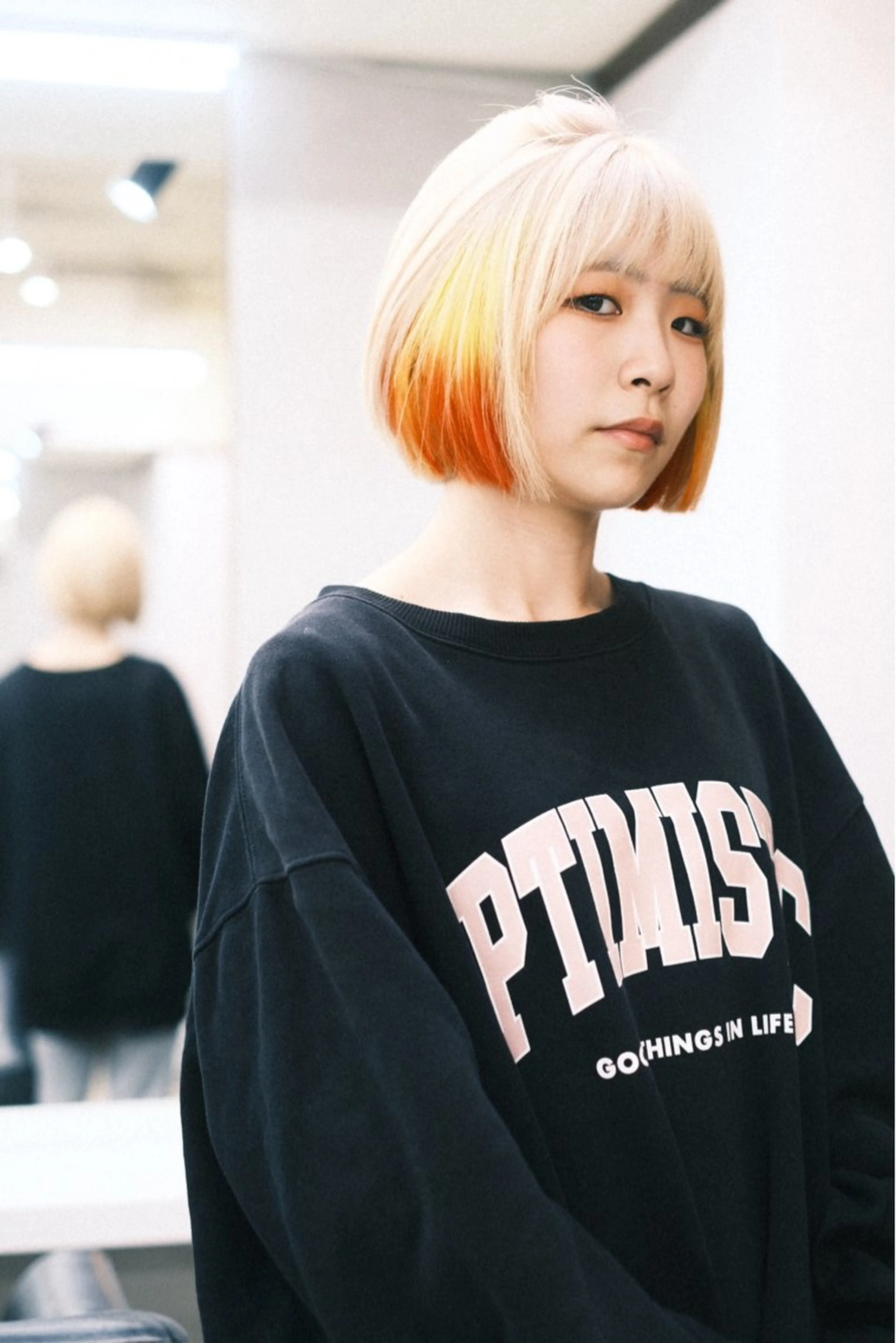 ショート カラー ヘアアレンジ ヘアカラー トリートメント 個性爆弾💣 ダブルカラー/ゆかのヘアスタイル