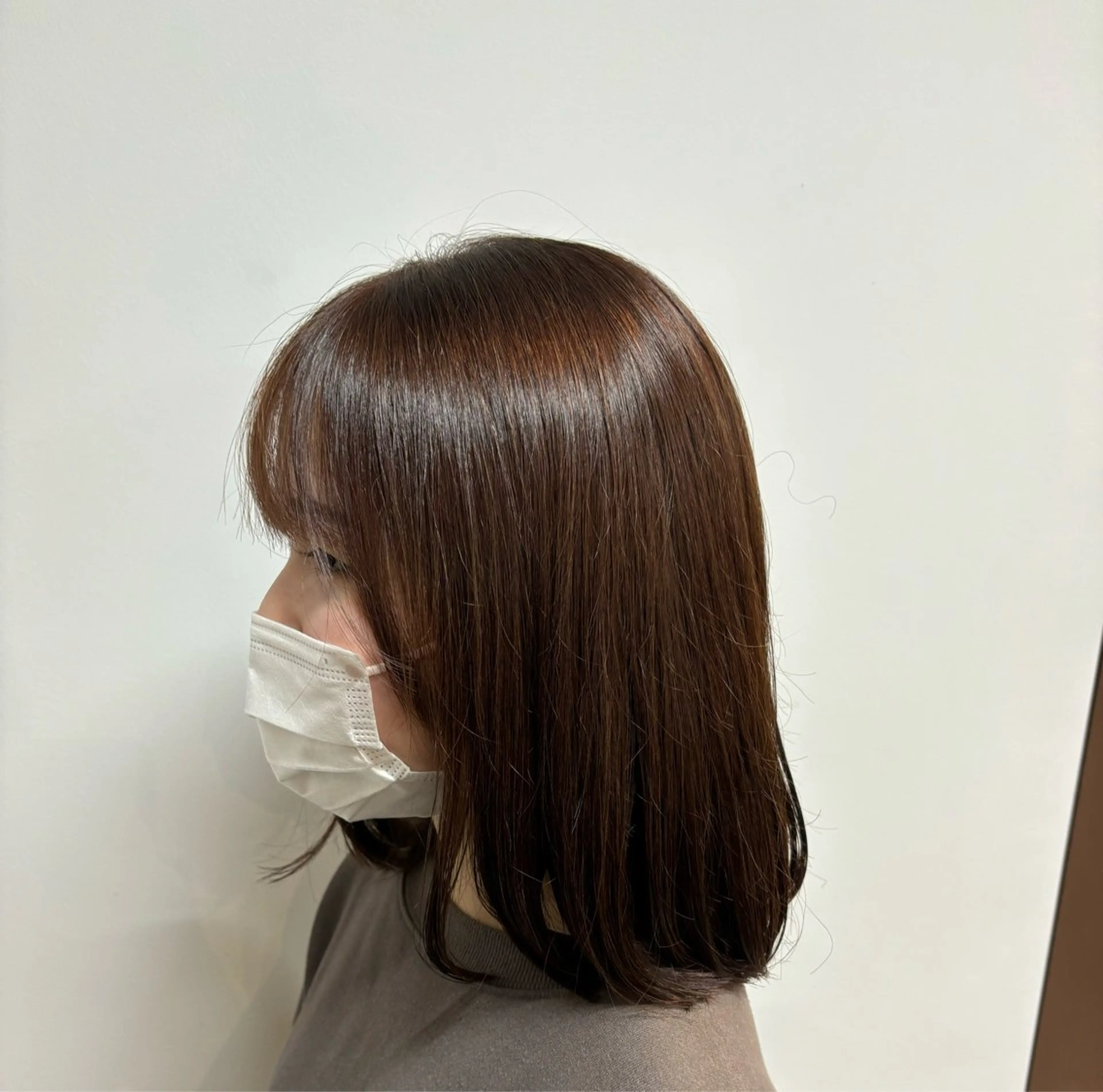 セミロング カラー カット ヘアカラー 伊藤 那月のヘアスタイル