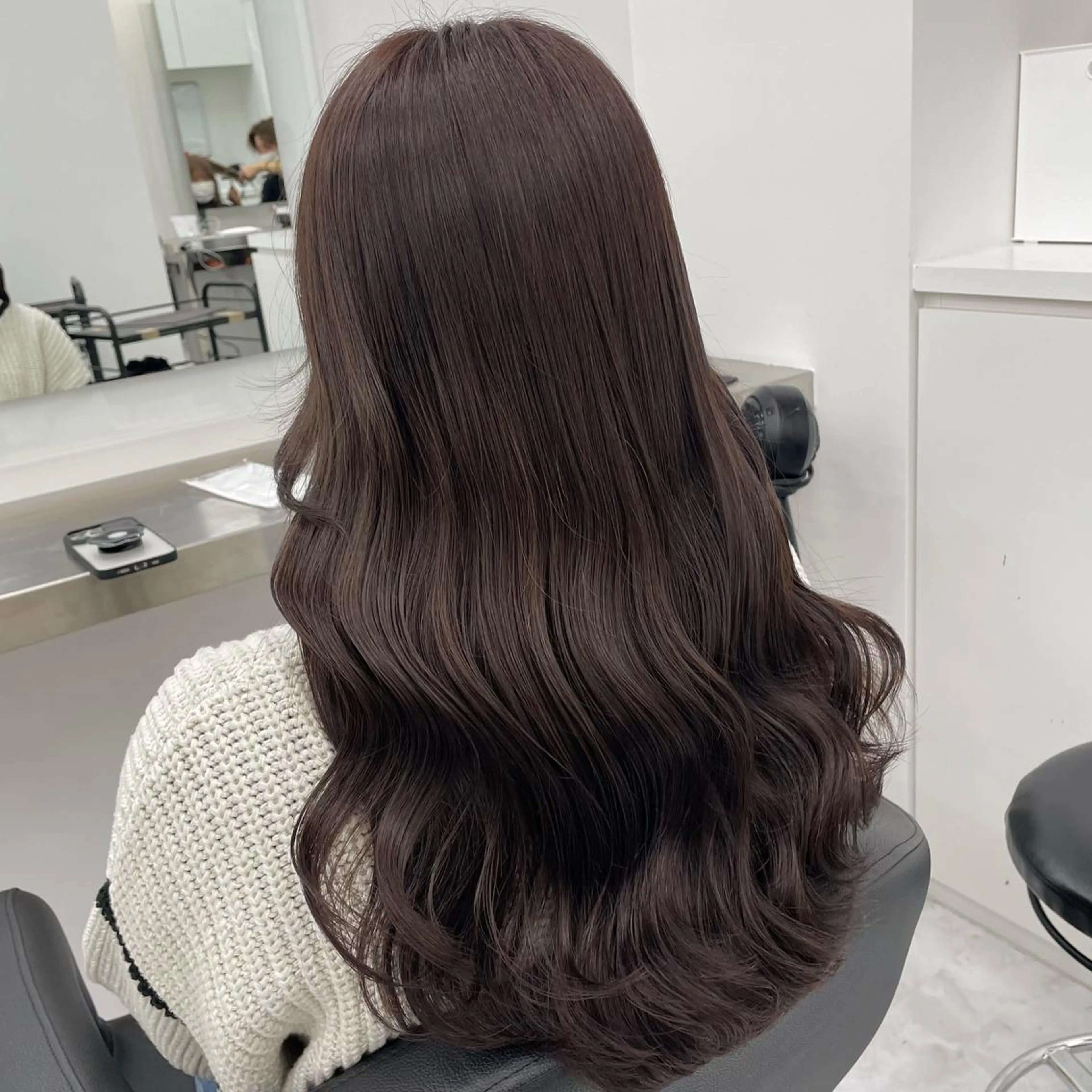 ロング ヘアカラー トリートメント 淡色ラベンダー♡ ニーナ🎀🦙のヘアスタイル