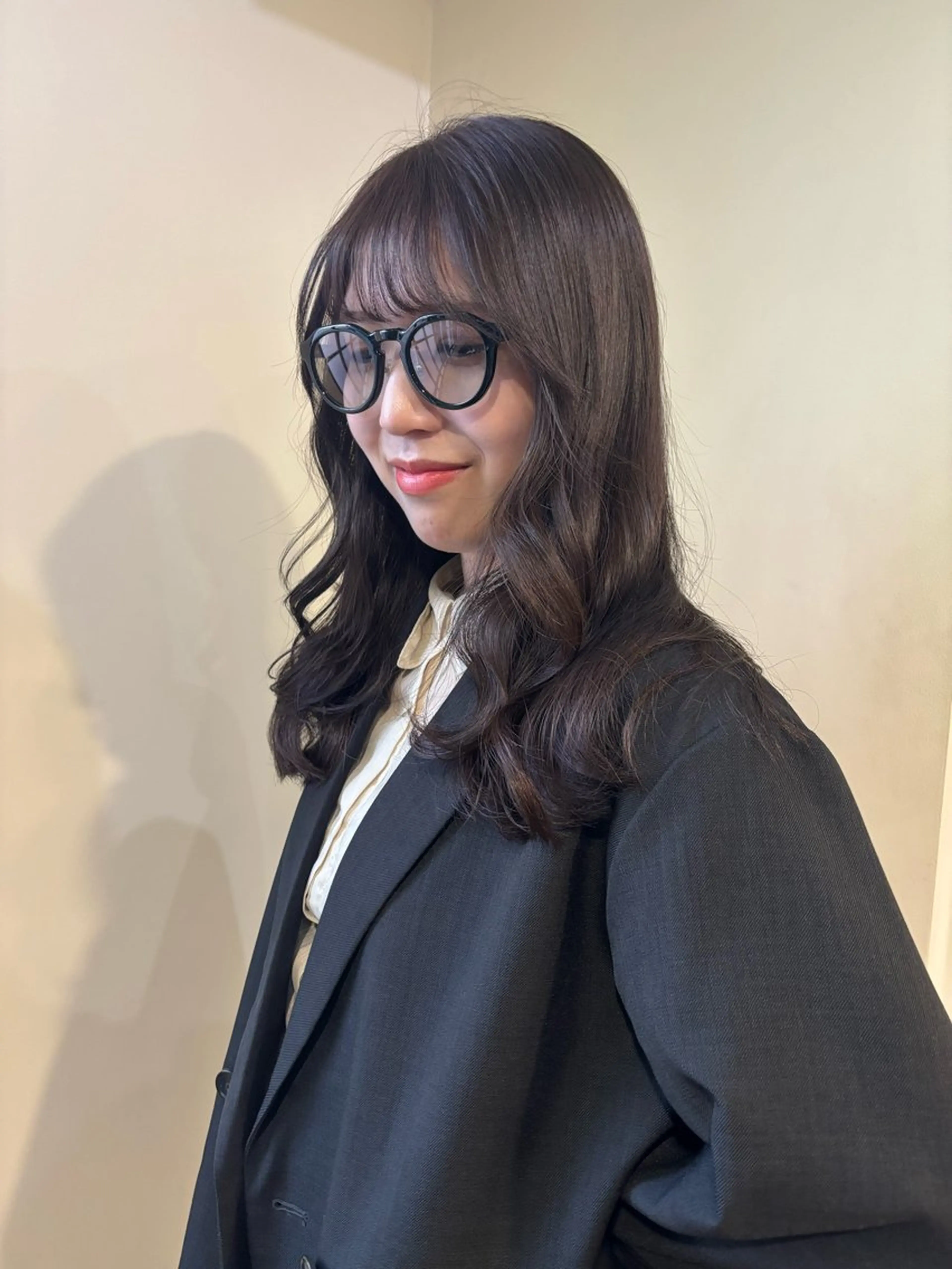 ミディアム カラー ブリーチなしベージュ カラー✨Takeのヘアスタイル