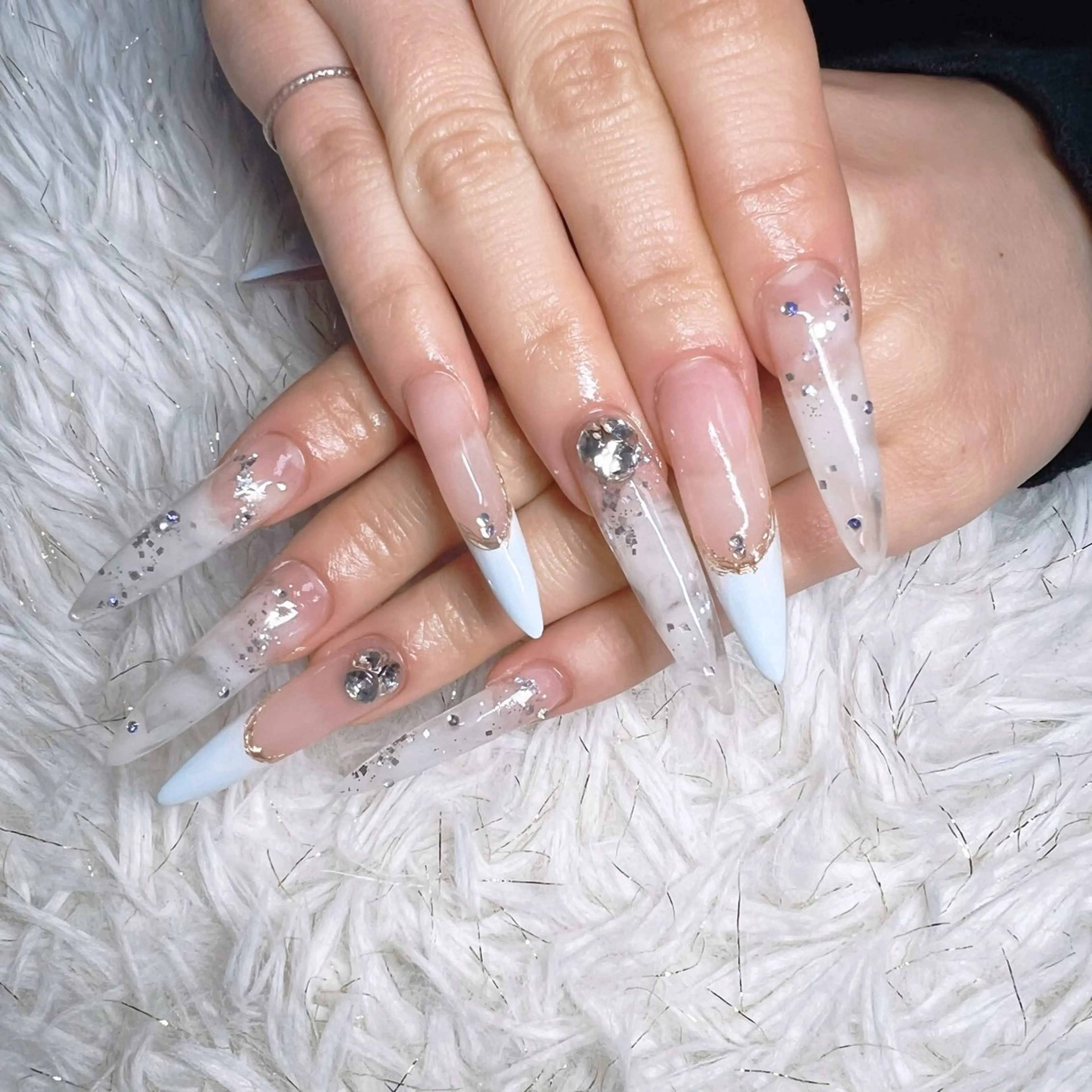 ネイル 成人式 ロングネイル スカルプネイル share. yurieのネイルデザイン