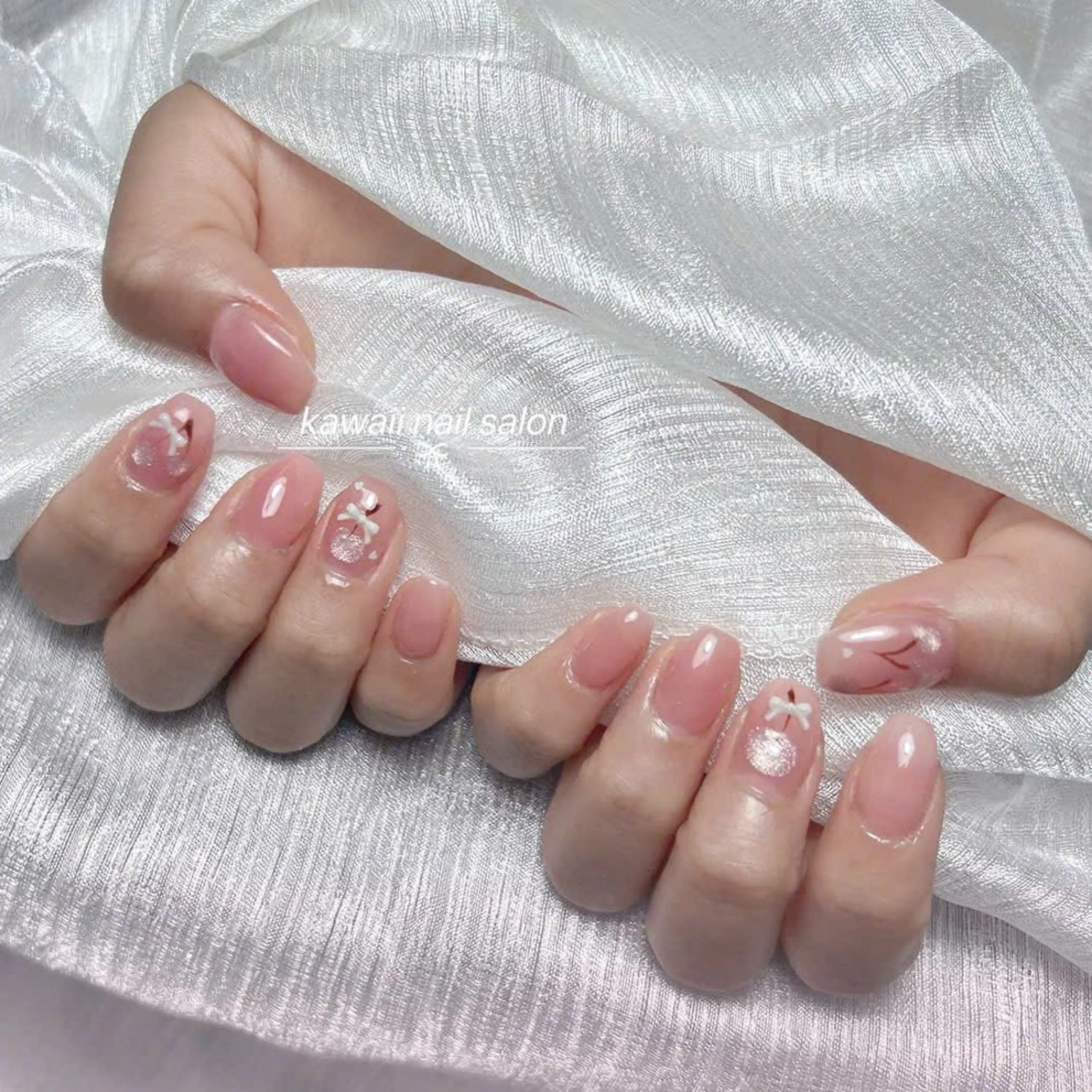 ネイル チークネイル フットネイル 韓国ネイル マグネットネイル Kawaii _Nailのネイルデザイン