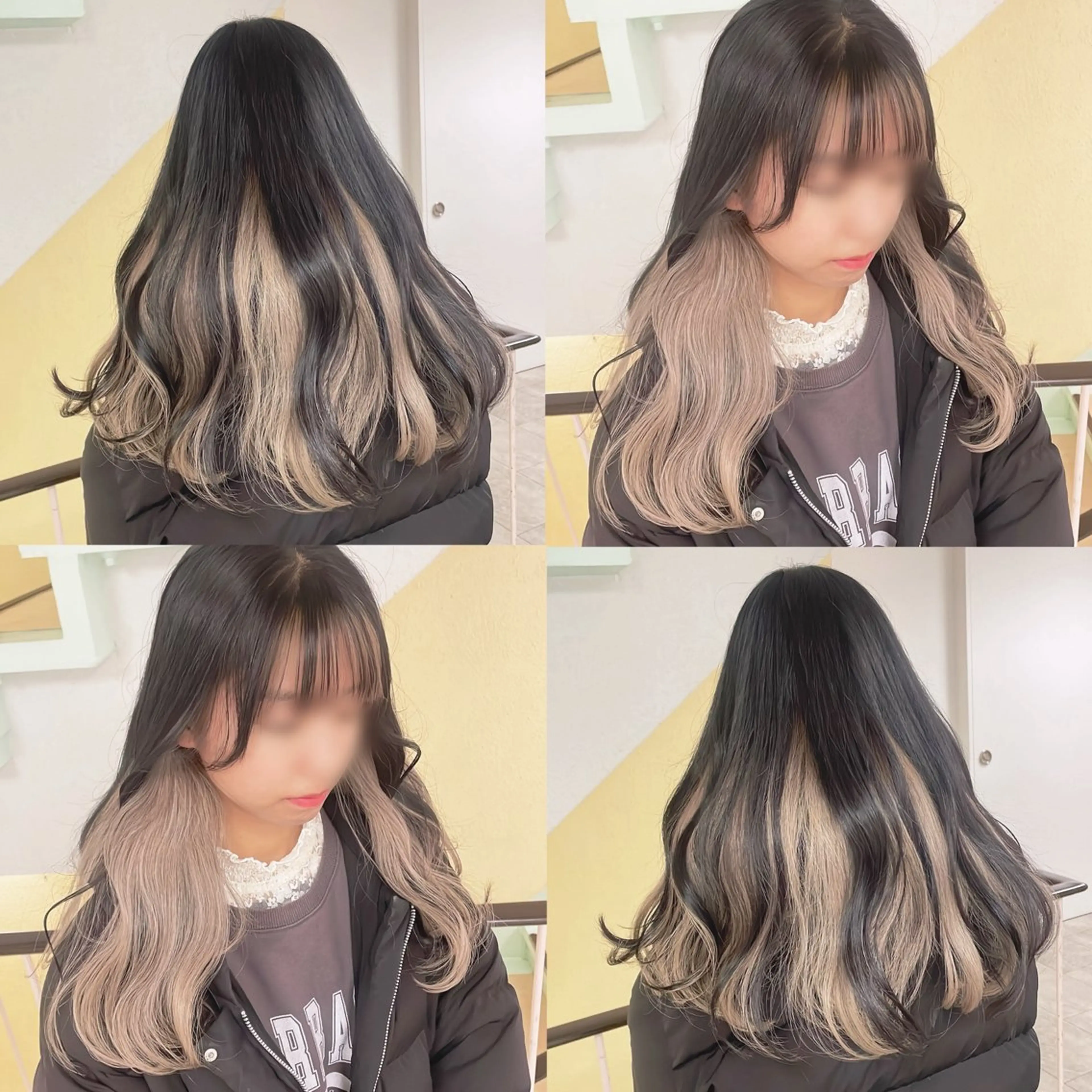 カラー ブリーチ ヘアカラー トリートメント 渋谷:インナーカラー ／🍒エリカ🍒のヘアスタイル