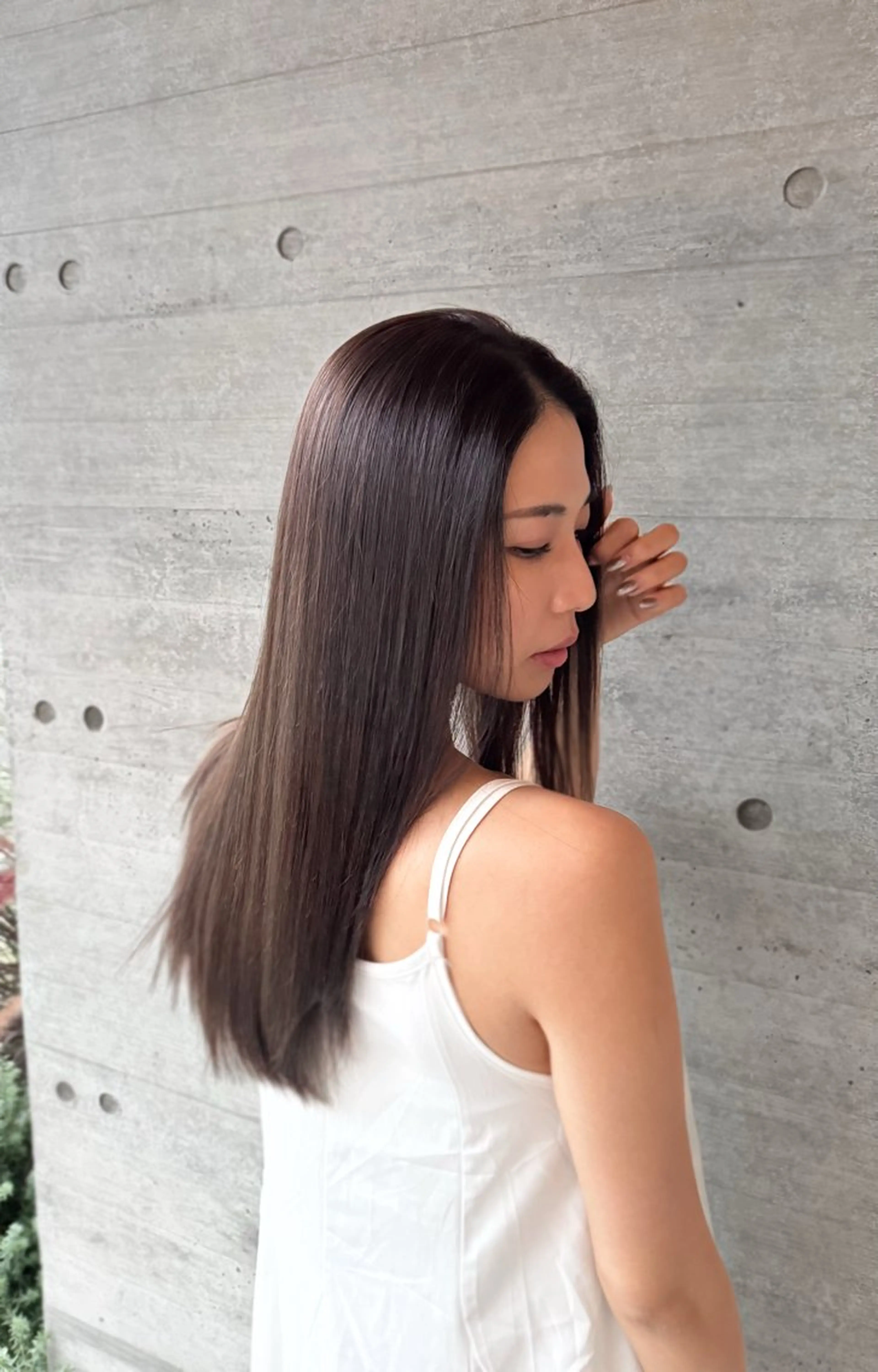 セミロング カット ヘアカラー 透明感カラー/艶髪 /鎌倉/ヤタベケンタのヘアスタイル