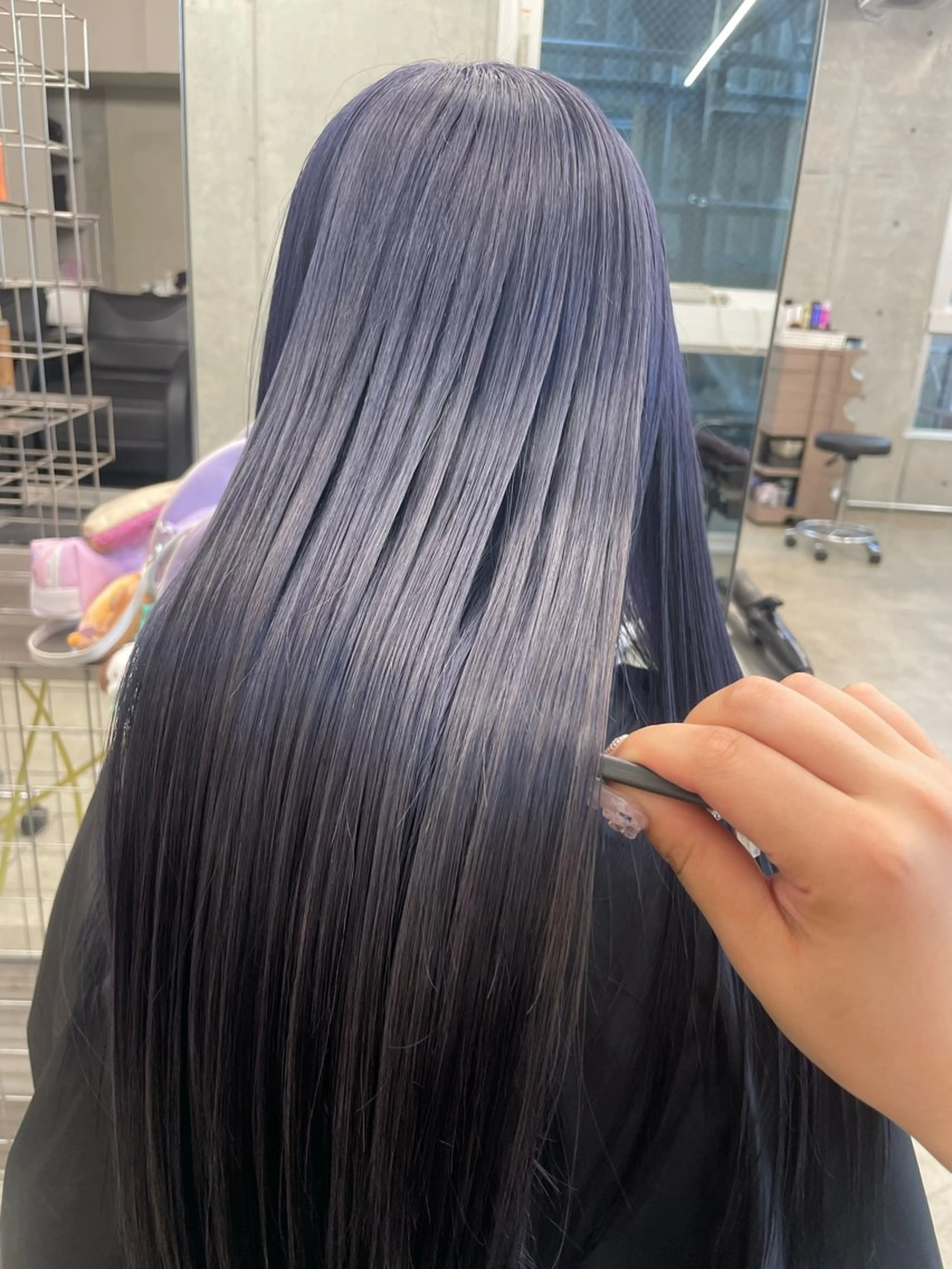 ロング カラー ピンクカラー カット ヘアカラー トリートメント トレンドカラー🥣／ ヘアアレンジ✩.*˚のヘアスタイル