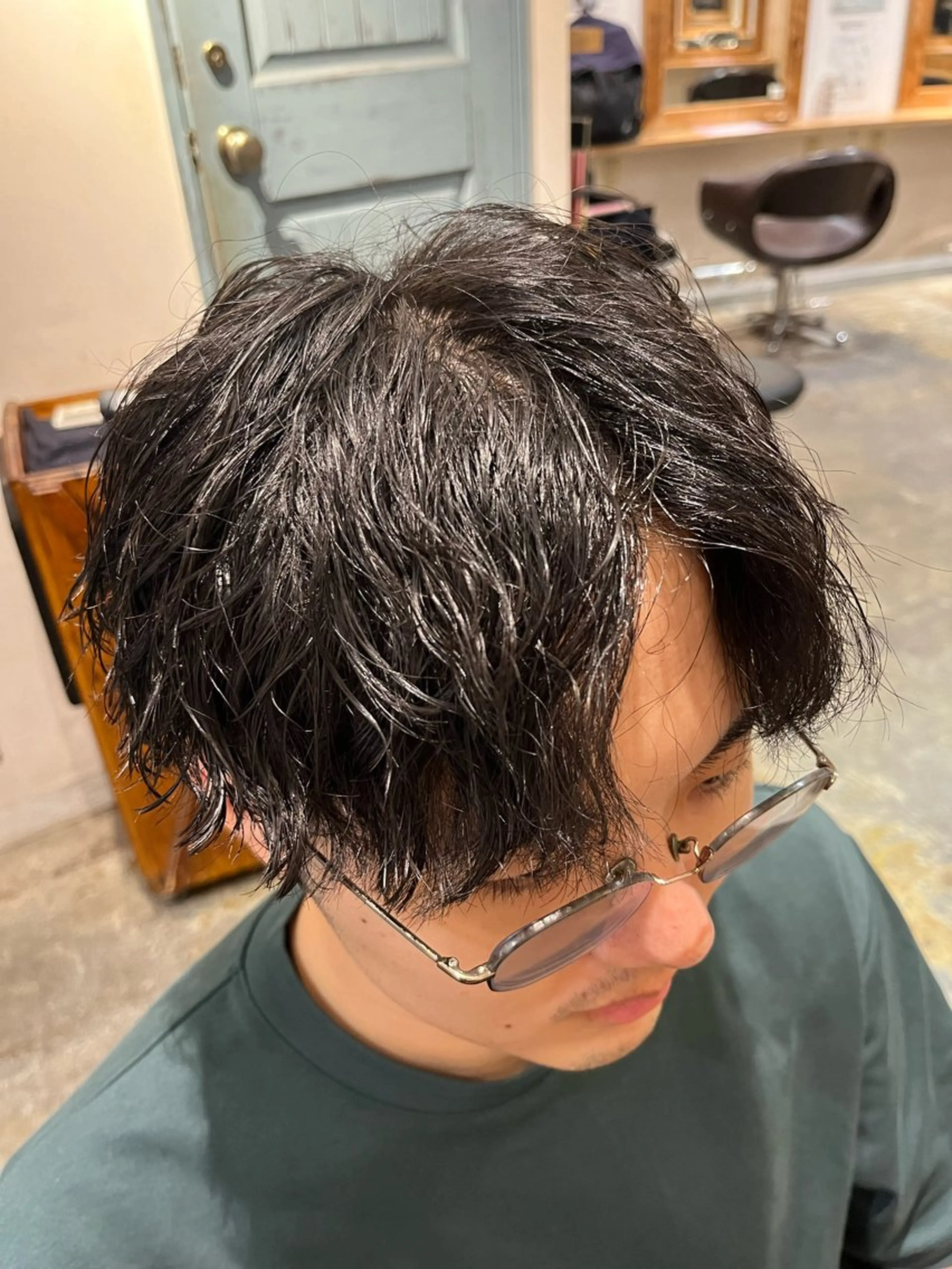 パーマ メンズ カット パーマ トリートメント ヘアセット 💈メンズパーマ特化 店長望月謙二郎💈のヘアスタイル