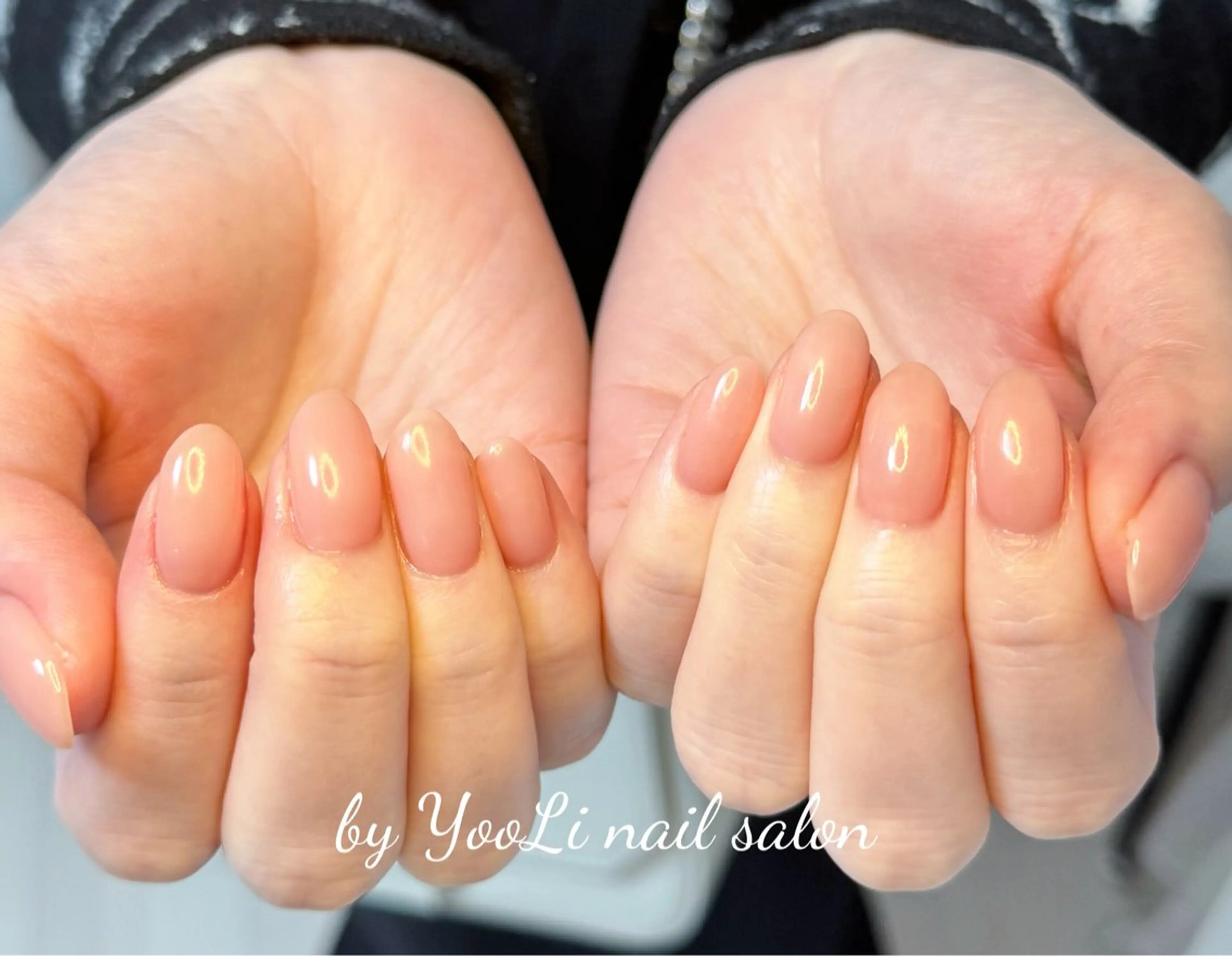 ネイル アートネイル オーロラネイル チークネイル フレンチネイル ガラスフレンチ ハンドネイル 🎀🎀YooLi Nail Salonのネイルデザイン