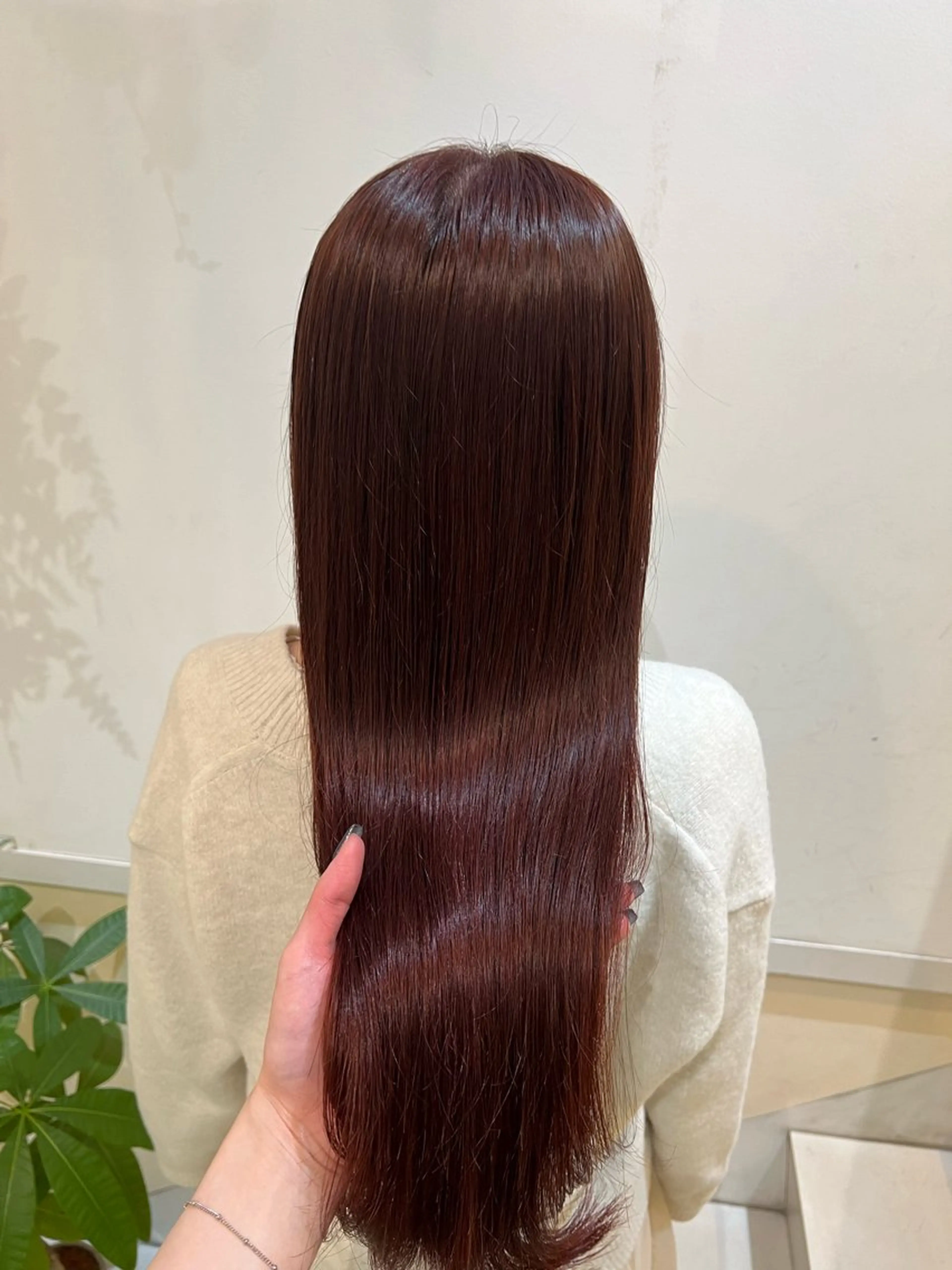 ロング カラー ヘアカラー ブリーチしない暖色 カラー🥀杉 優菜のヘアスタイル