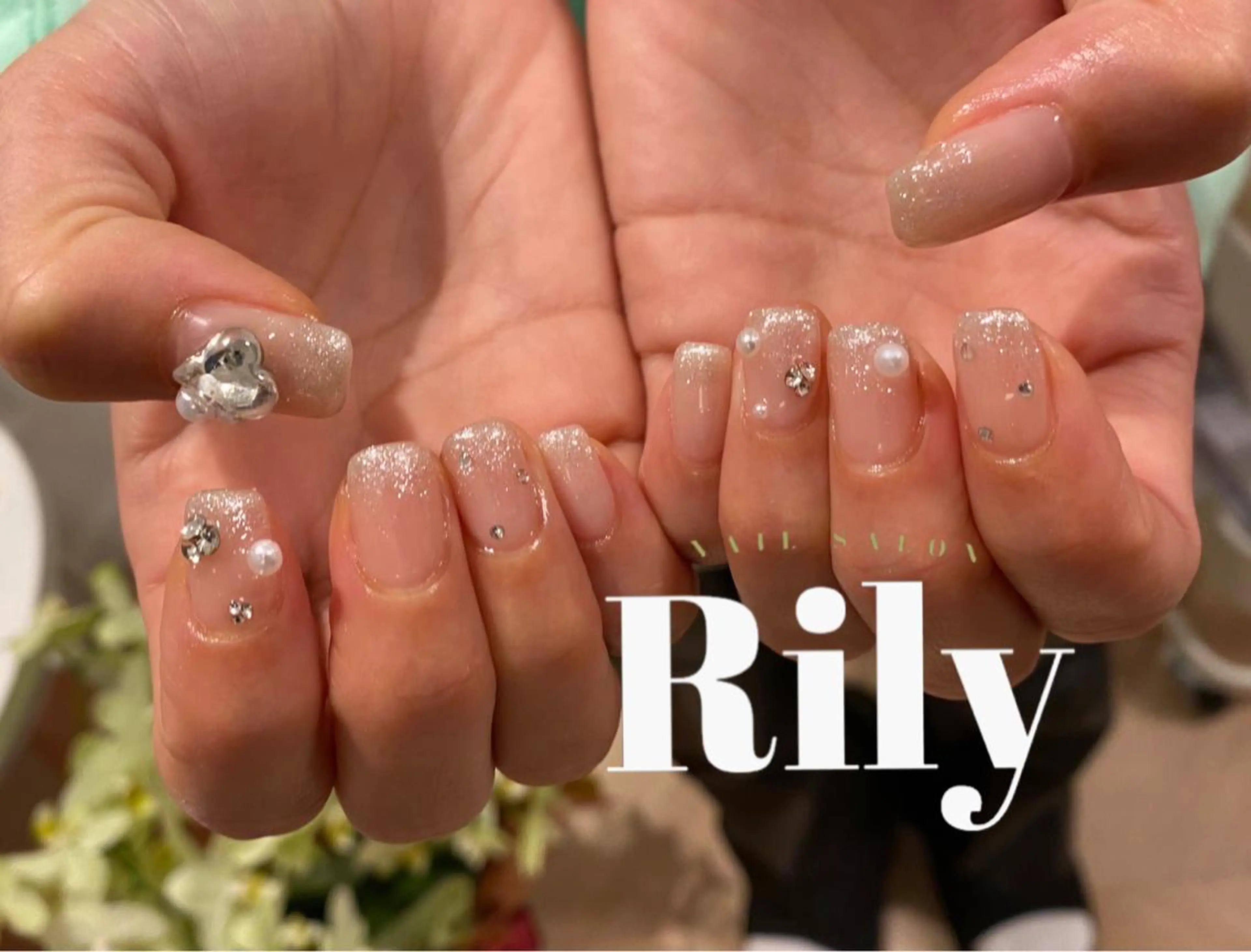 ネイル ラメ(グリッター) ラメグラデーション Nail salon Rilyのネイルデザイン