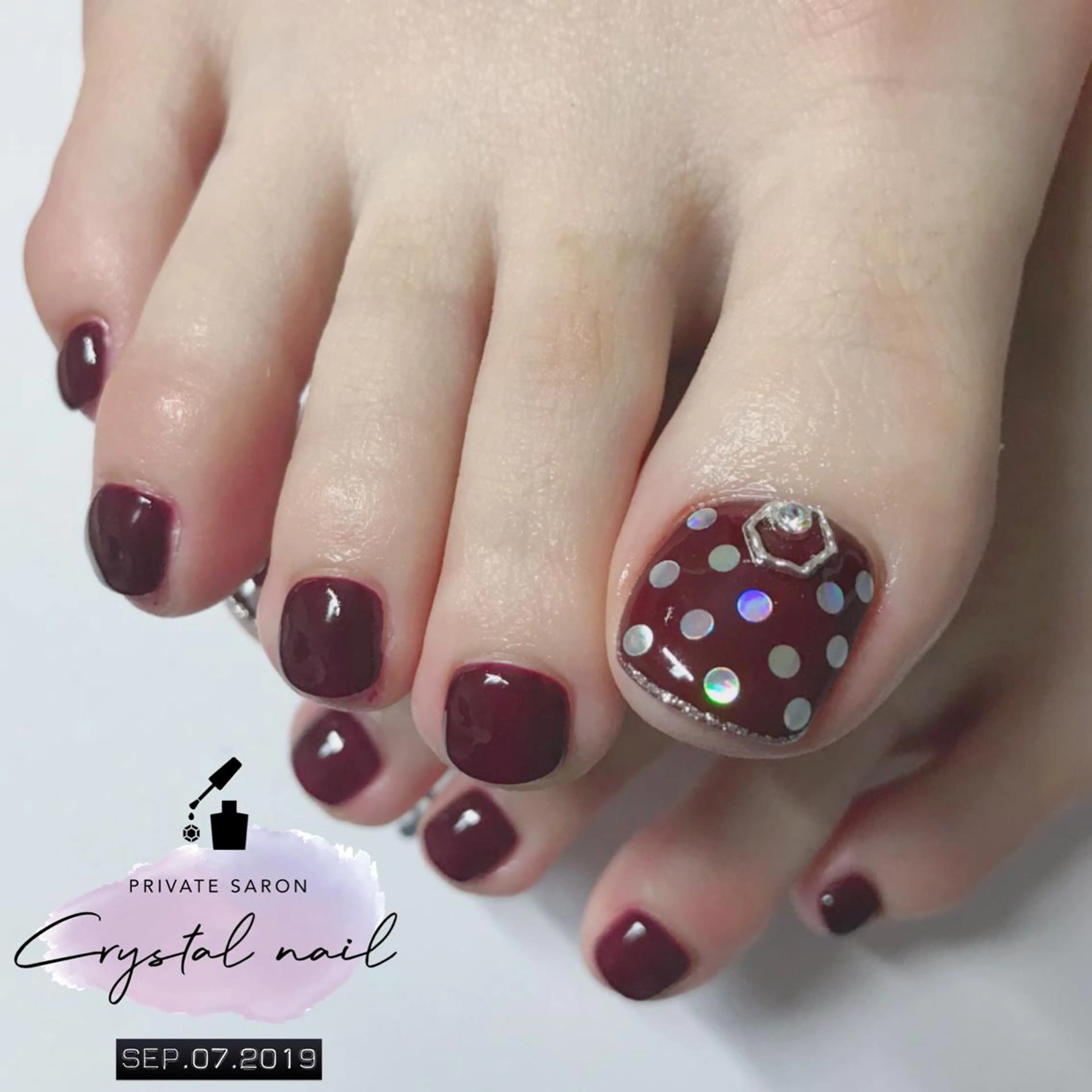 ネイル ドット フットネイル SCENERY NAILのネイルデザイン