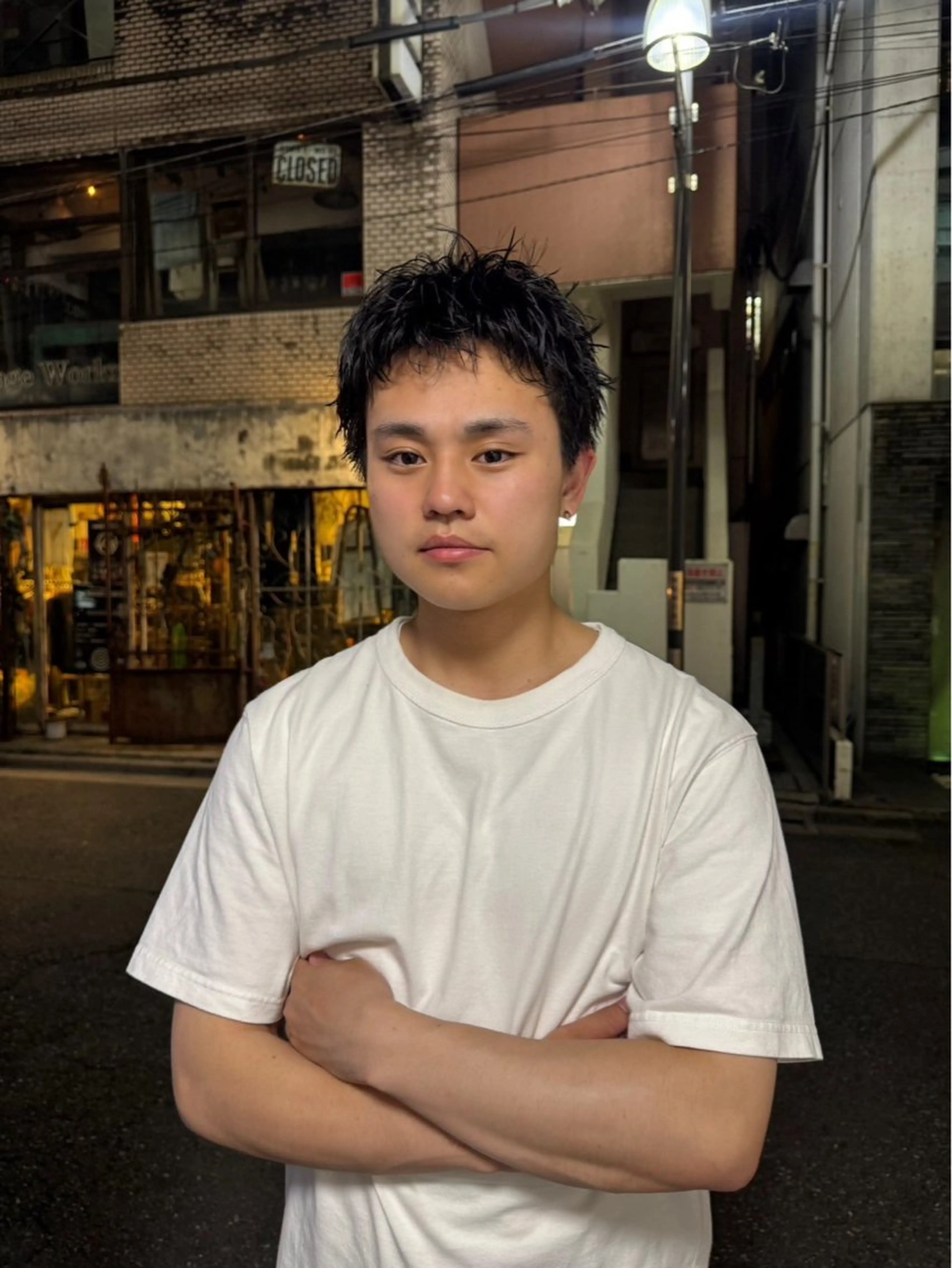 ショート パーマ メンズ ユ カのヘアスタイル