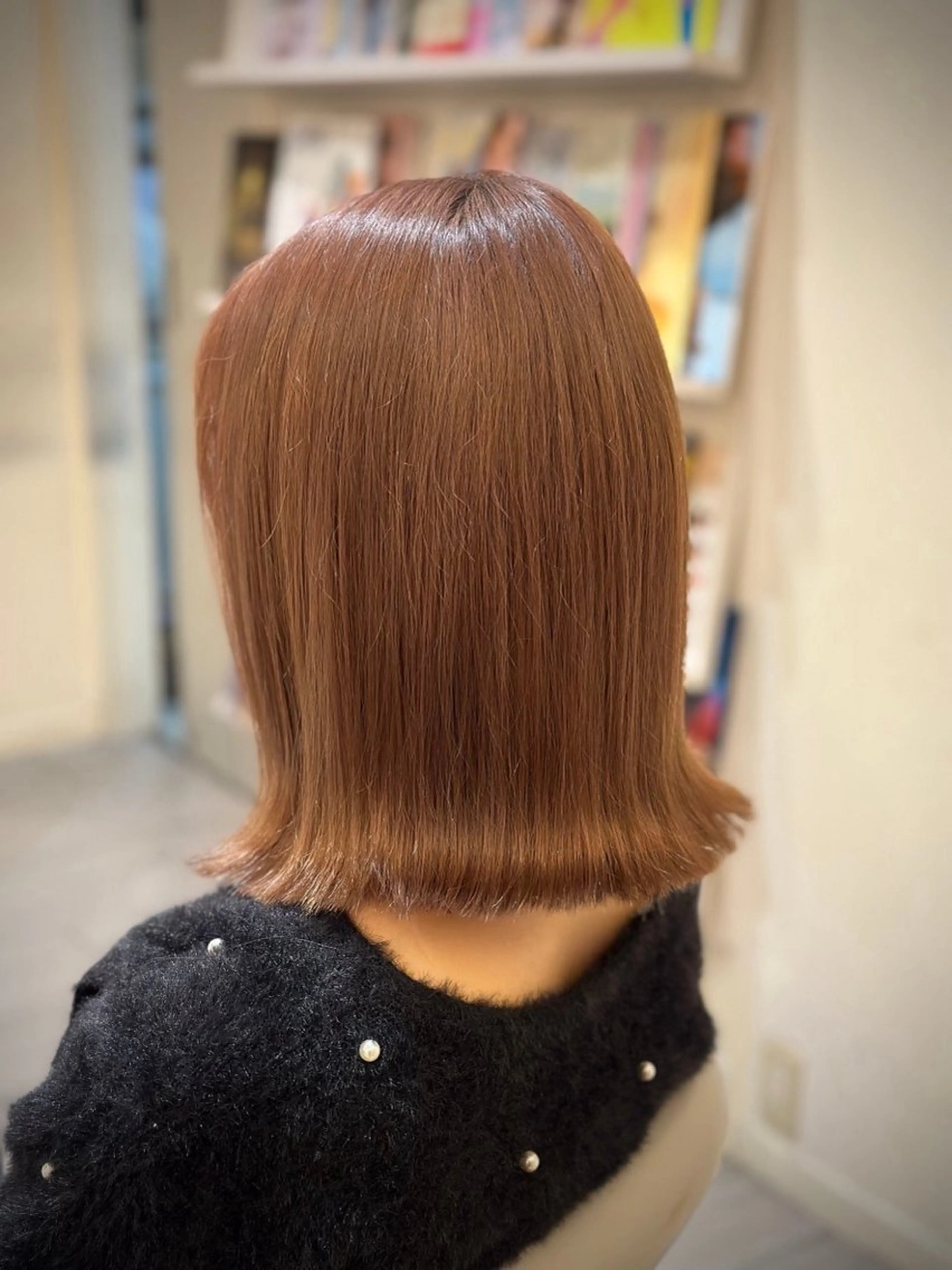 ミディアム カラー ブラウンカラー ピンクカラー ピンクブラウン ヘアカラー トリートメント Hair’s Gallery 堺店所属・ヘアーズギャラリー 山本愛華のヘアスタイル