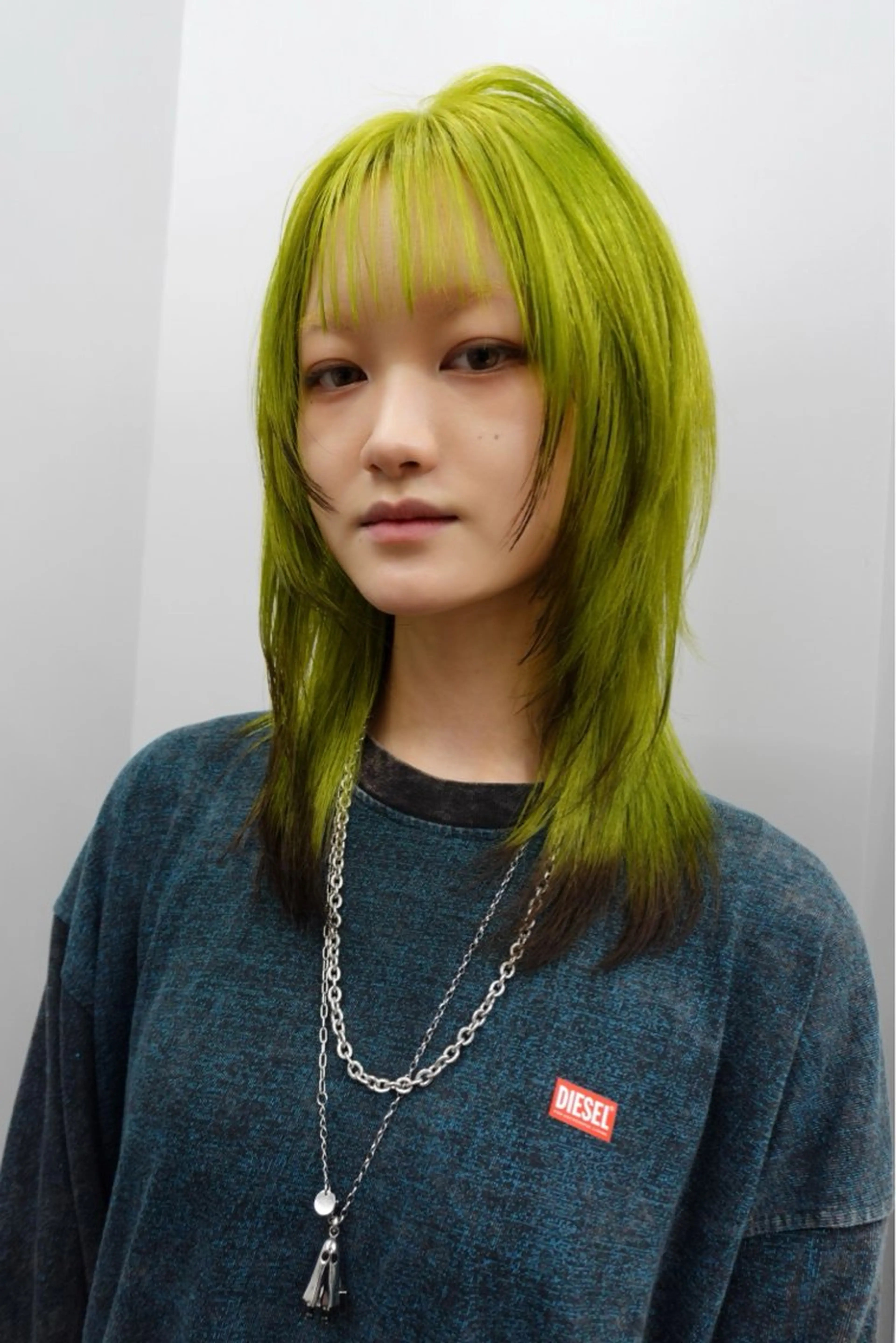 セミロング レイヤーカット 表参道ハイトーン 韓国ヘア長田雄希のヘアスタイル