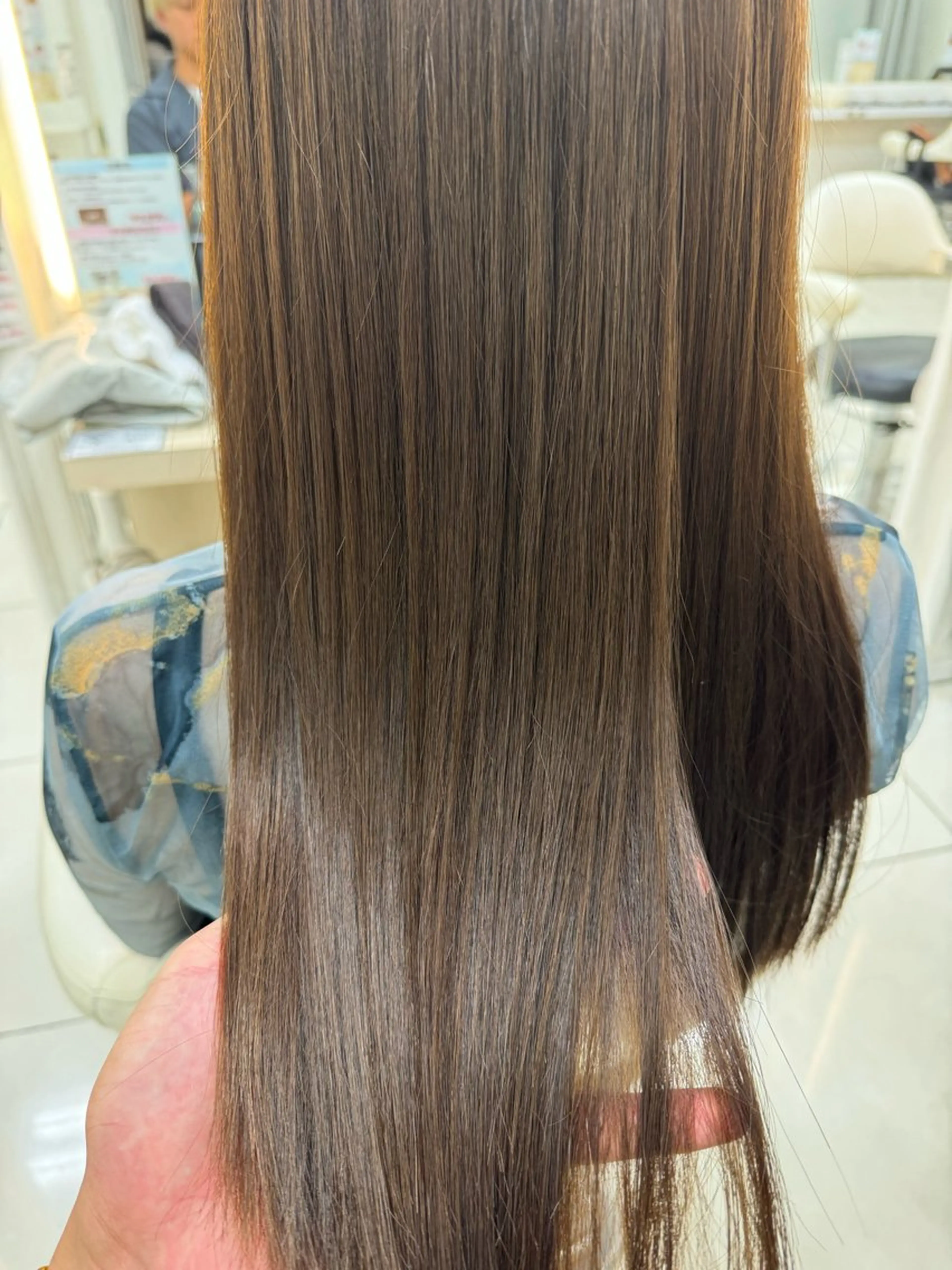 ロング カット 縮毛矯正 トリートメント カットカラーモデル 募集中店長　伊熊祐紀のヘアスタイル