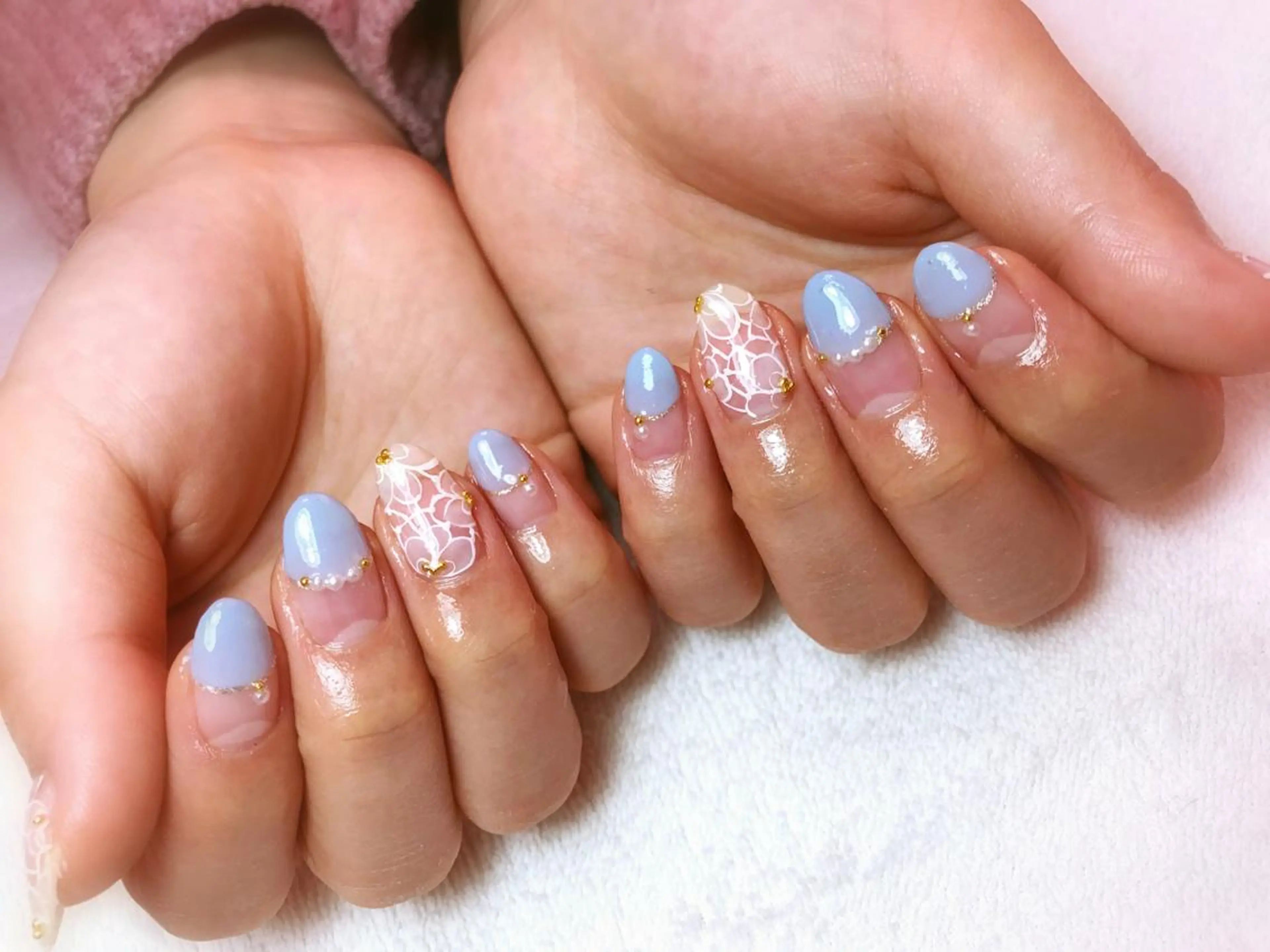ネイル フラワーネイル フレンチネイル レース ブライダルネイル Era nailのネイルデザイン