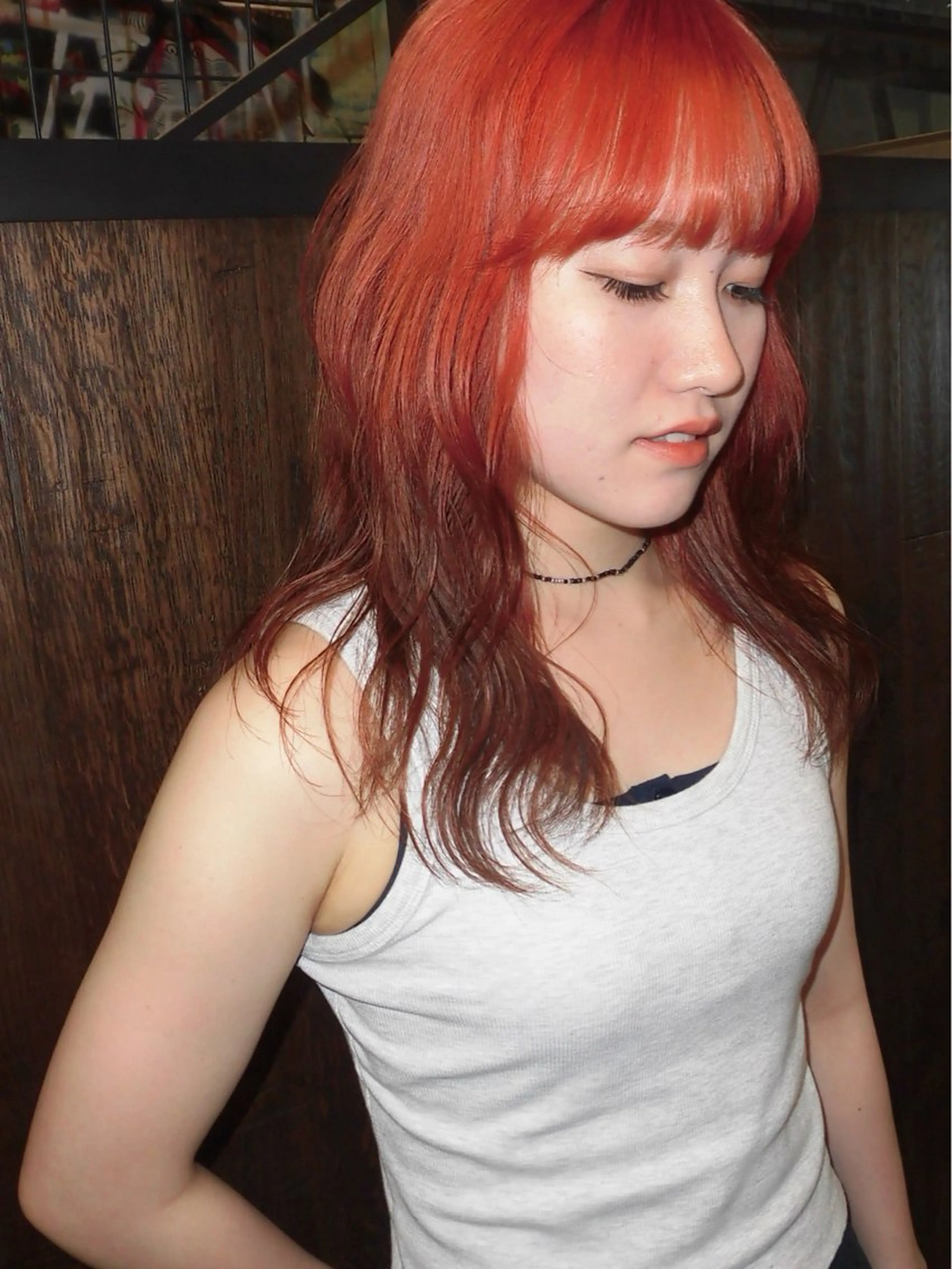 ロング カラー 工藤 姫和のヘアスタイル