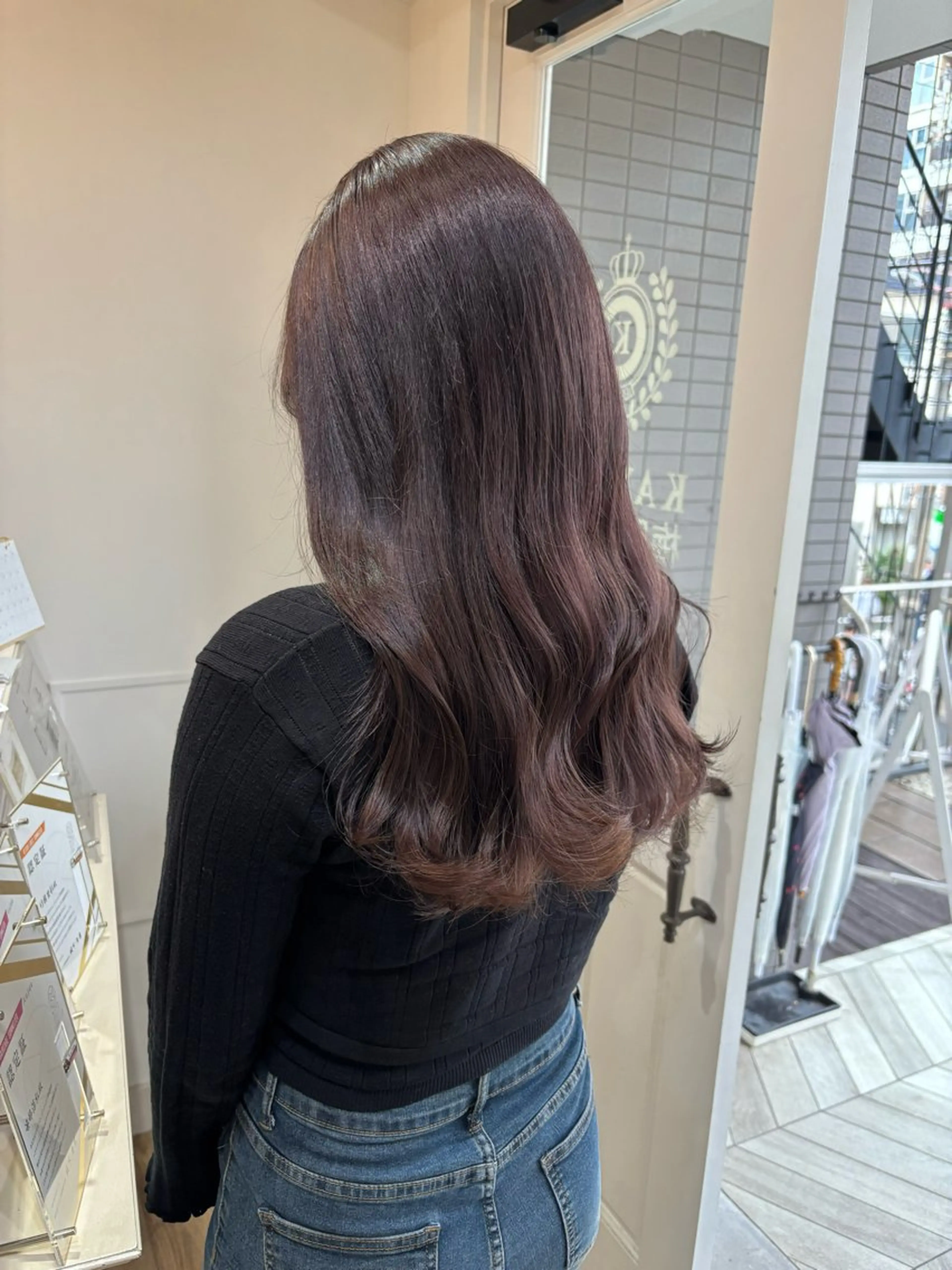 ロング カラー Risa🐈‍⬛/ グレージュ/透明感のヘアスタイル