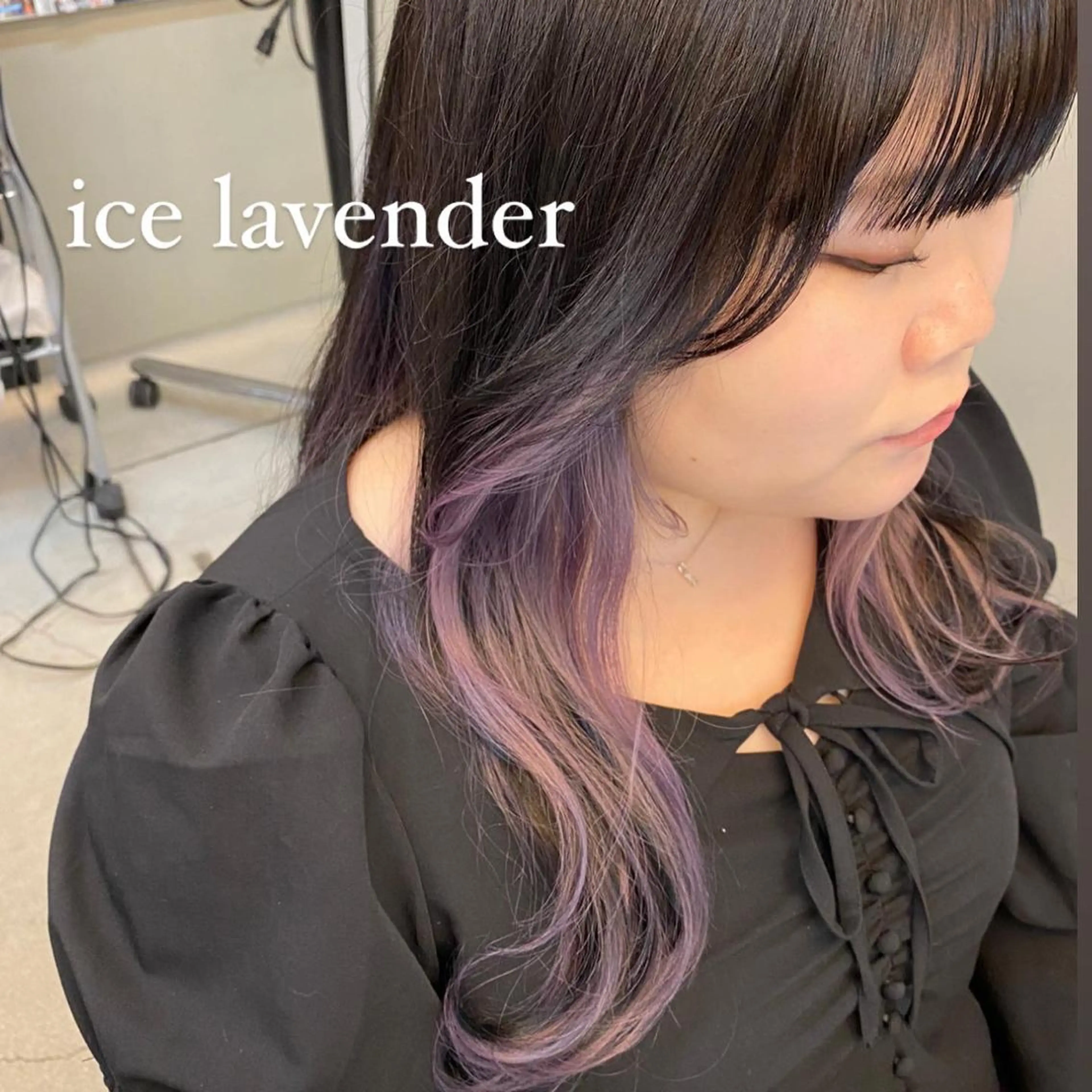 ロング カラー 岡野 静華のヘアスタイル