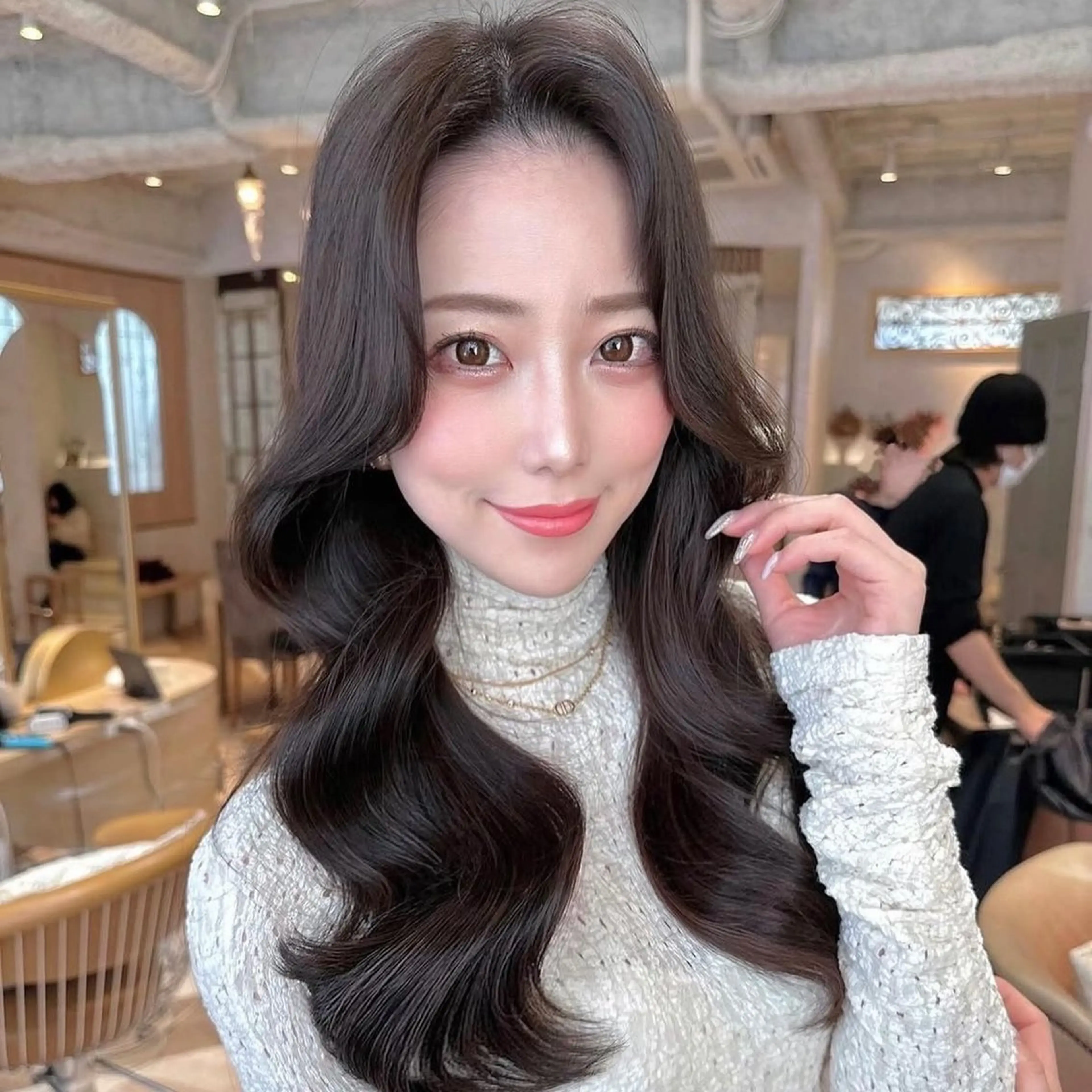 ロング カラー ヘアカラー トリートメント 松田 優作のヘアスタイル