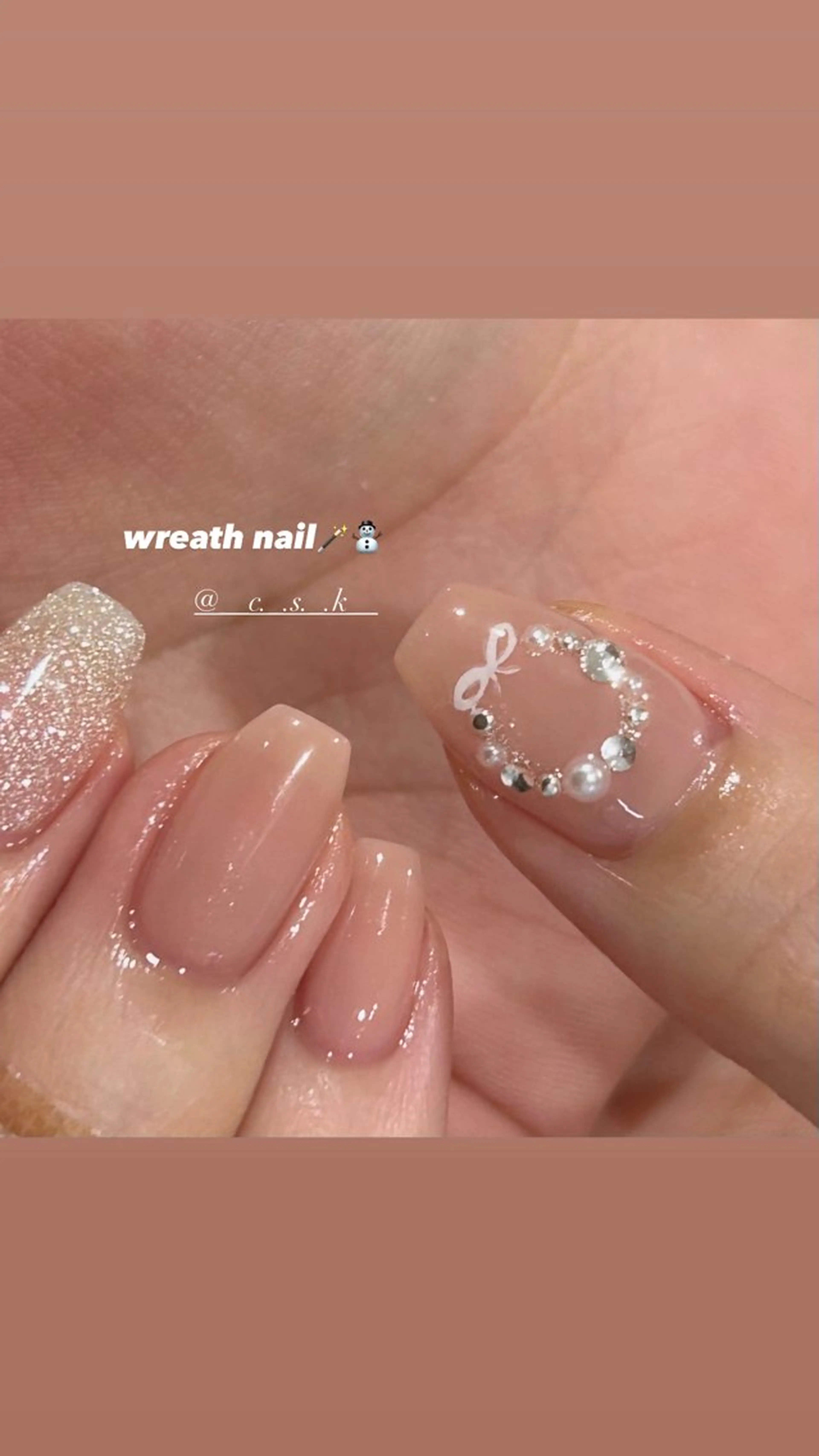 ネイル ハンドネイル 🎀チーク/ちゅるん 🫧chisa🎀のネイルデザイン