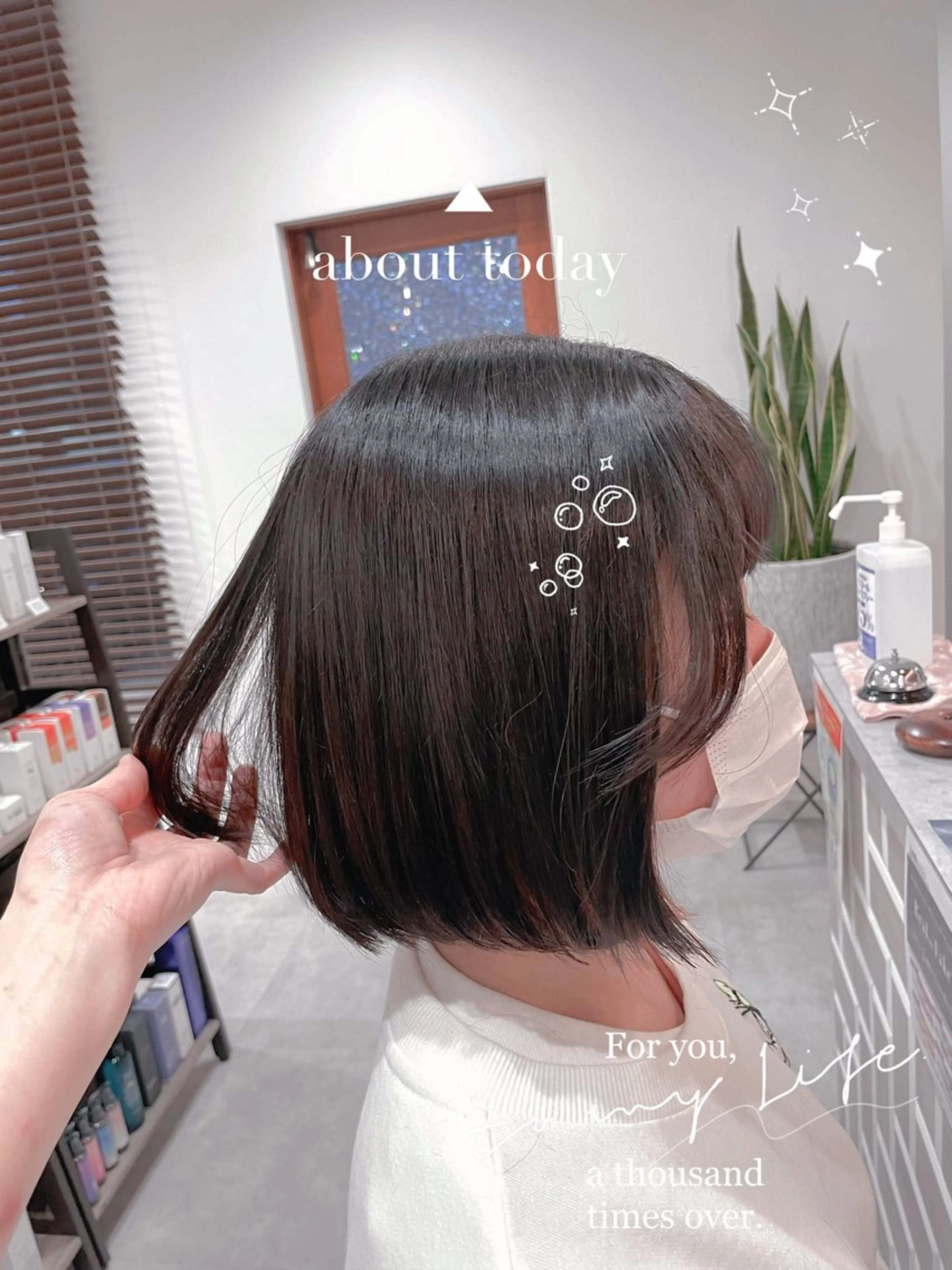 ミディアム パーマ 山越 美裕樹のヘアスタイル