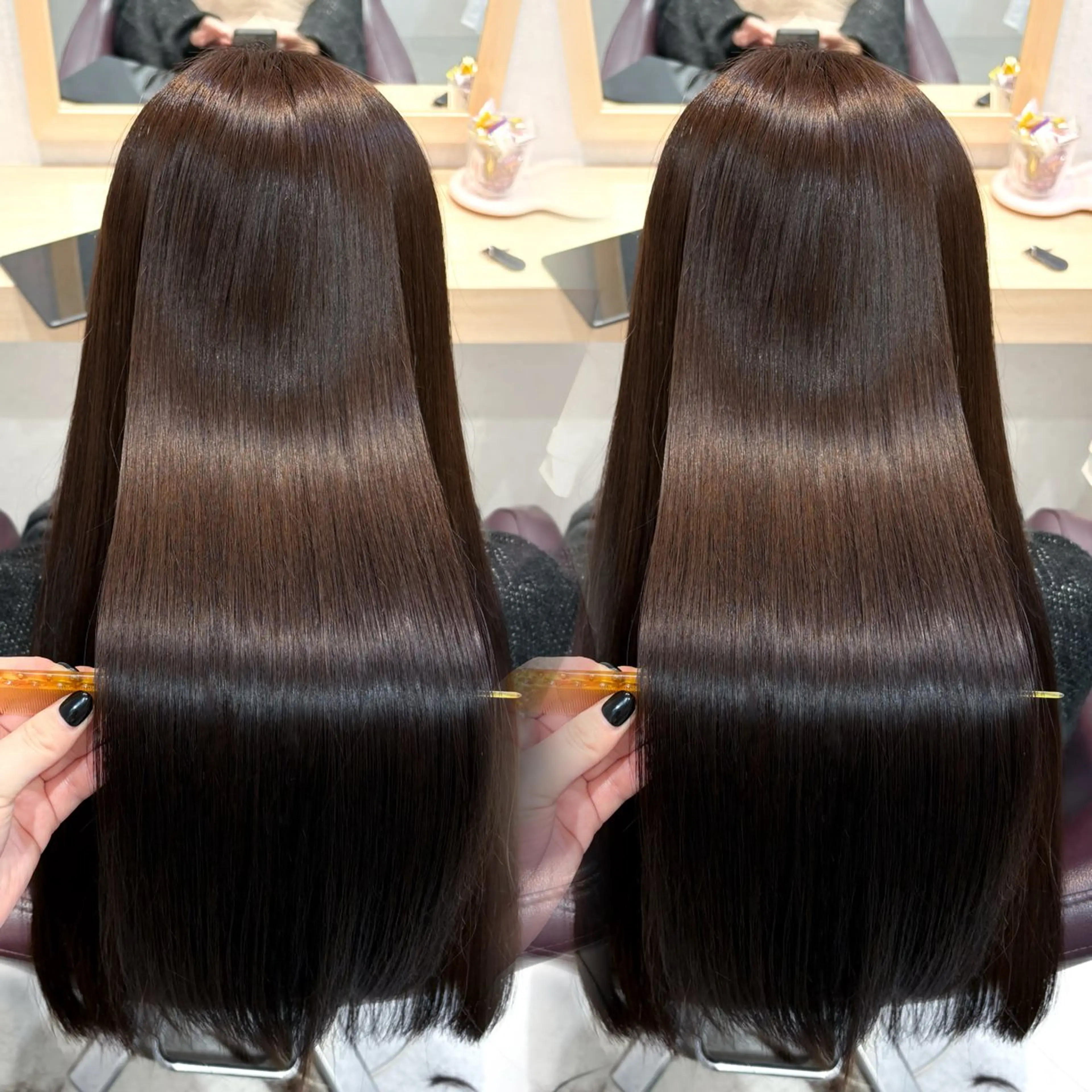 ロング カラー カット ヘアカラー トリートメント 透明感/チョコカラー 💍TAMA💍のヘアスタイル