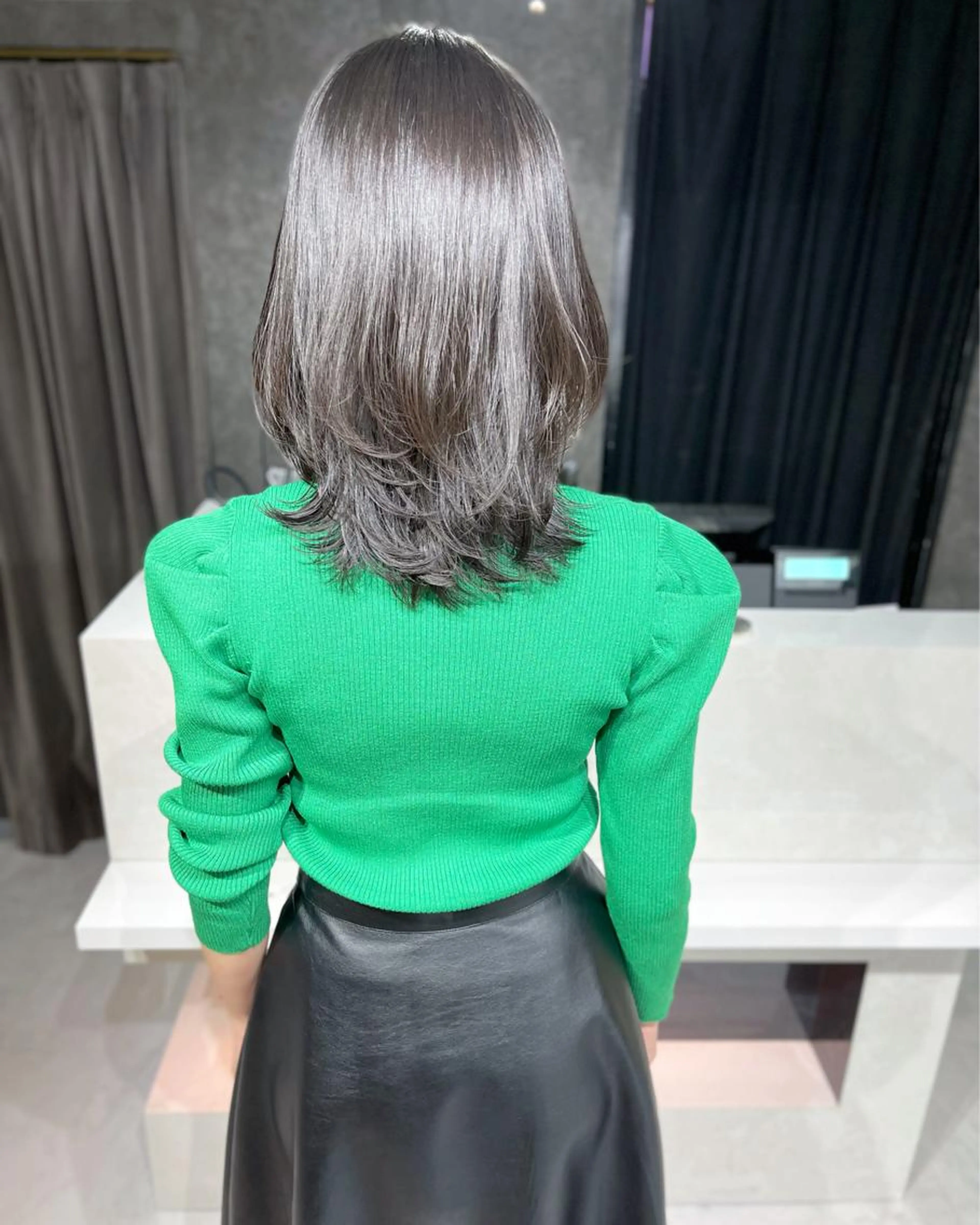 【白髪を目立たないようにお願いいたします🙇】白髪染め☆根本リタッチ染めのみカラー☆ブラシブロー込みの写真