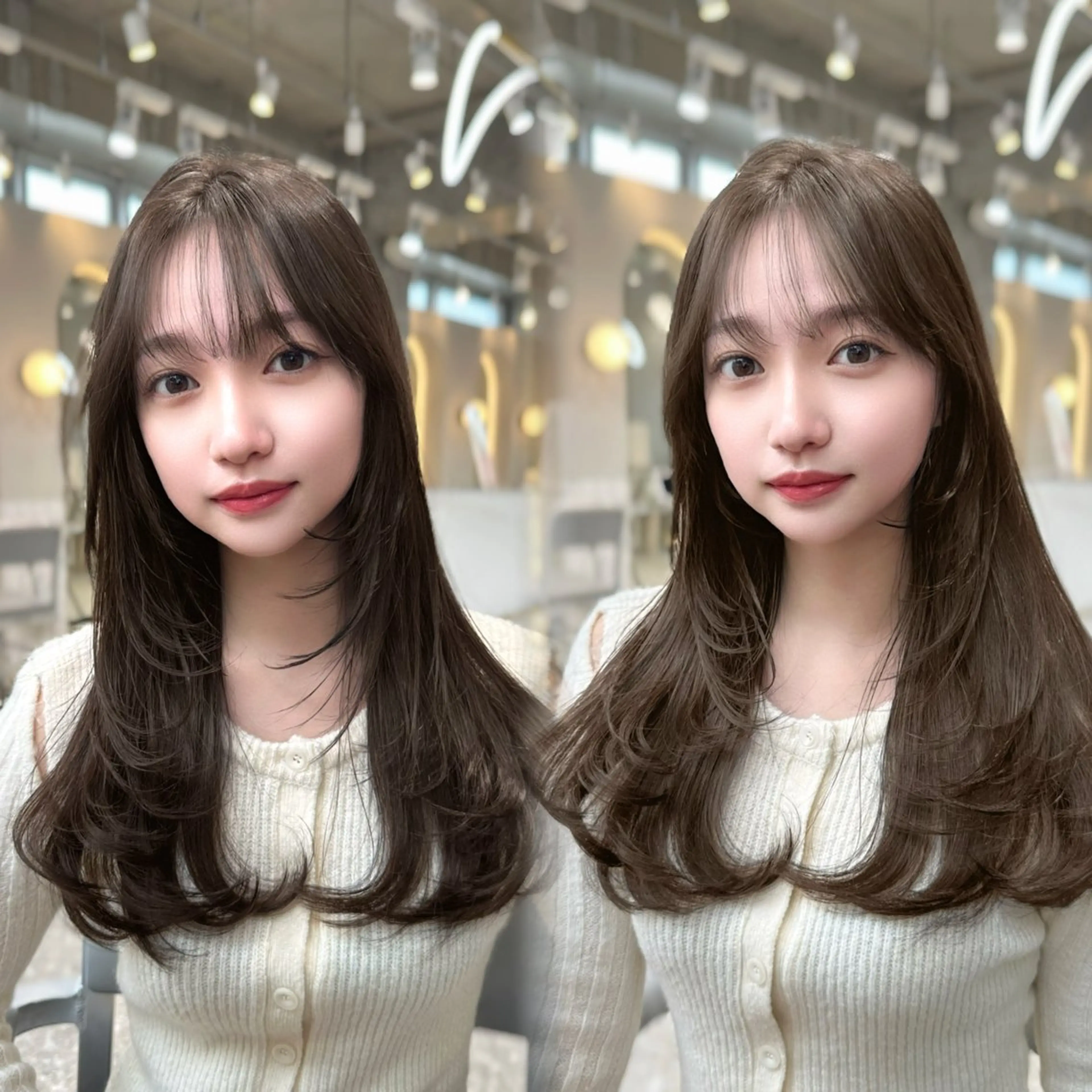 セミロング カラー トリートメント ヘッドスパ 新宿/韓国風レイヤー 髪質改善/渋谷直樹のヘアスタイル