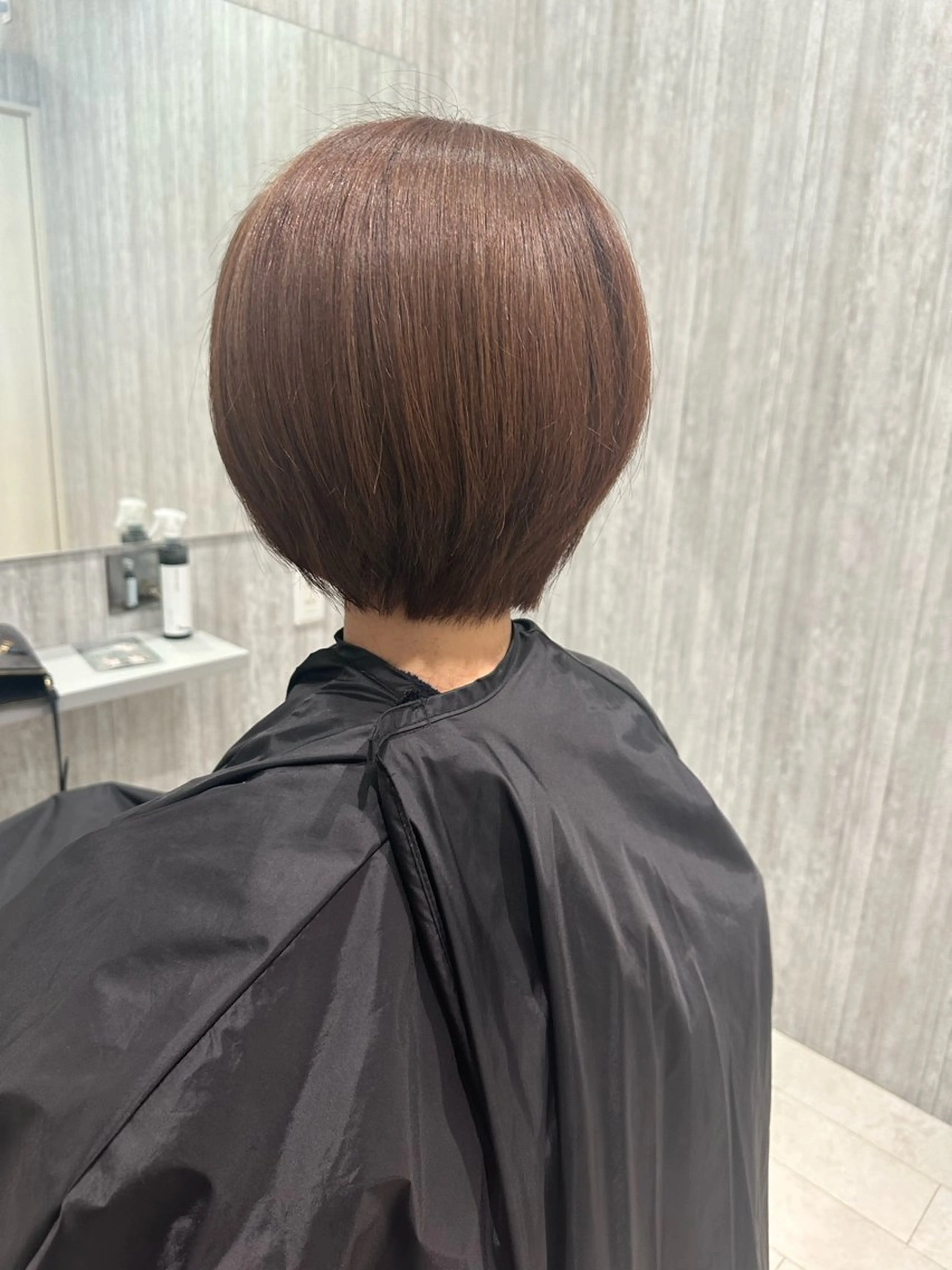 ショート カット ヘアカラー トリートメント Number.タナカ 間々田髪質改善のヘアスタイル