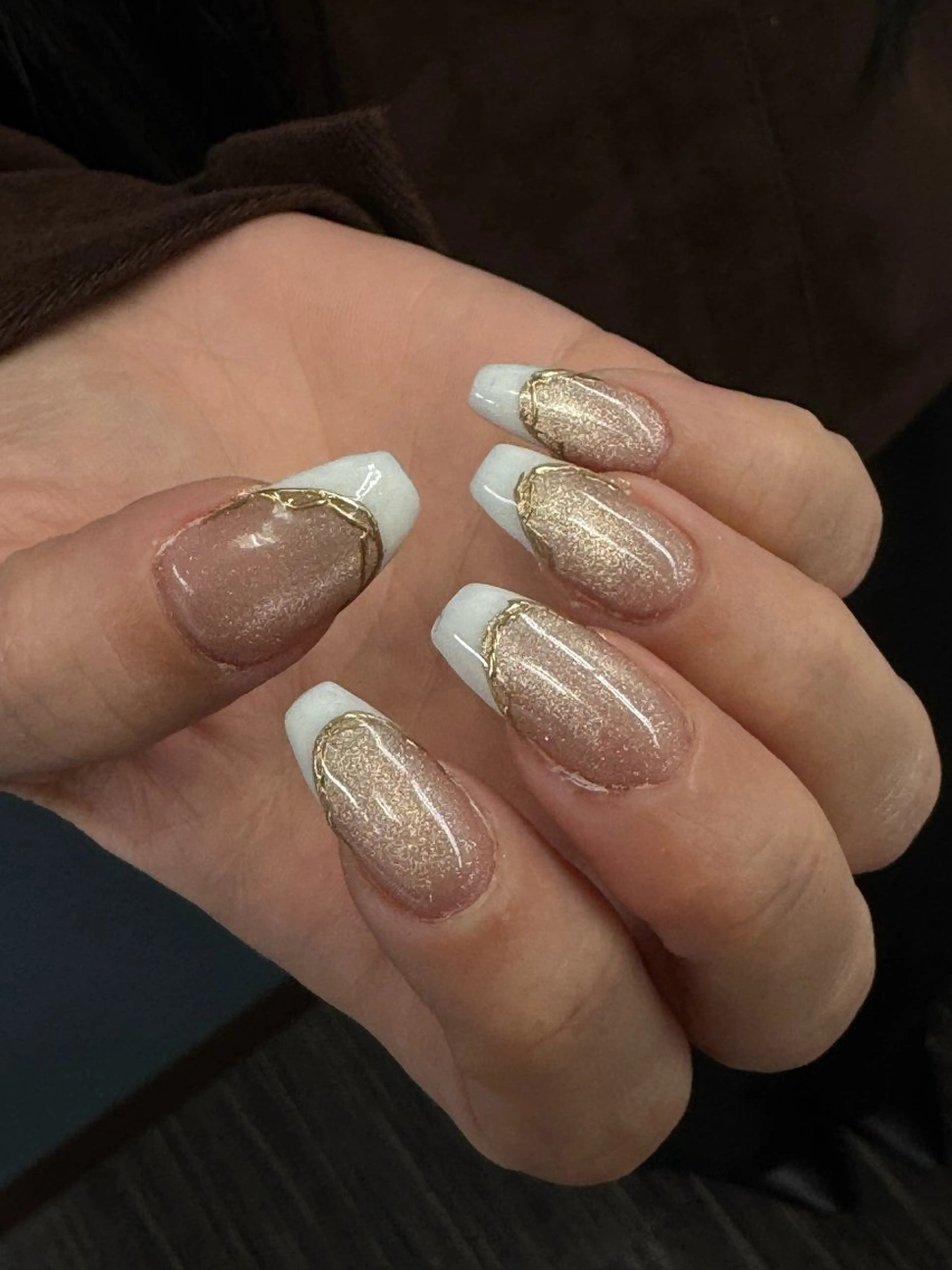 ネイル フレンチネイル マグネットネイル ハンドネイル K suzuのネイルデザイン