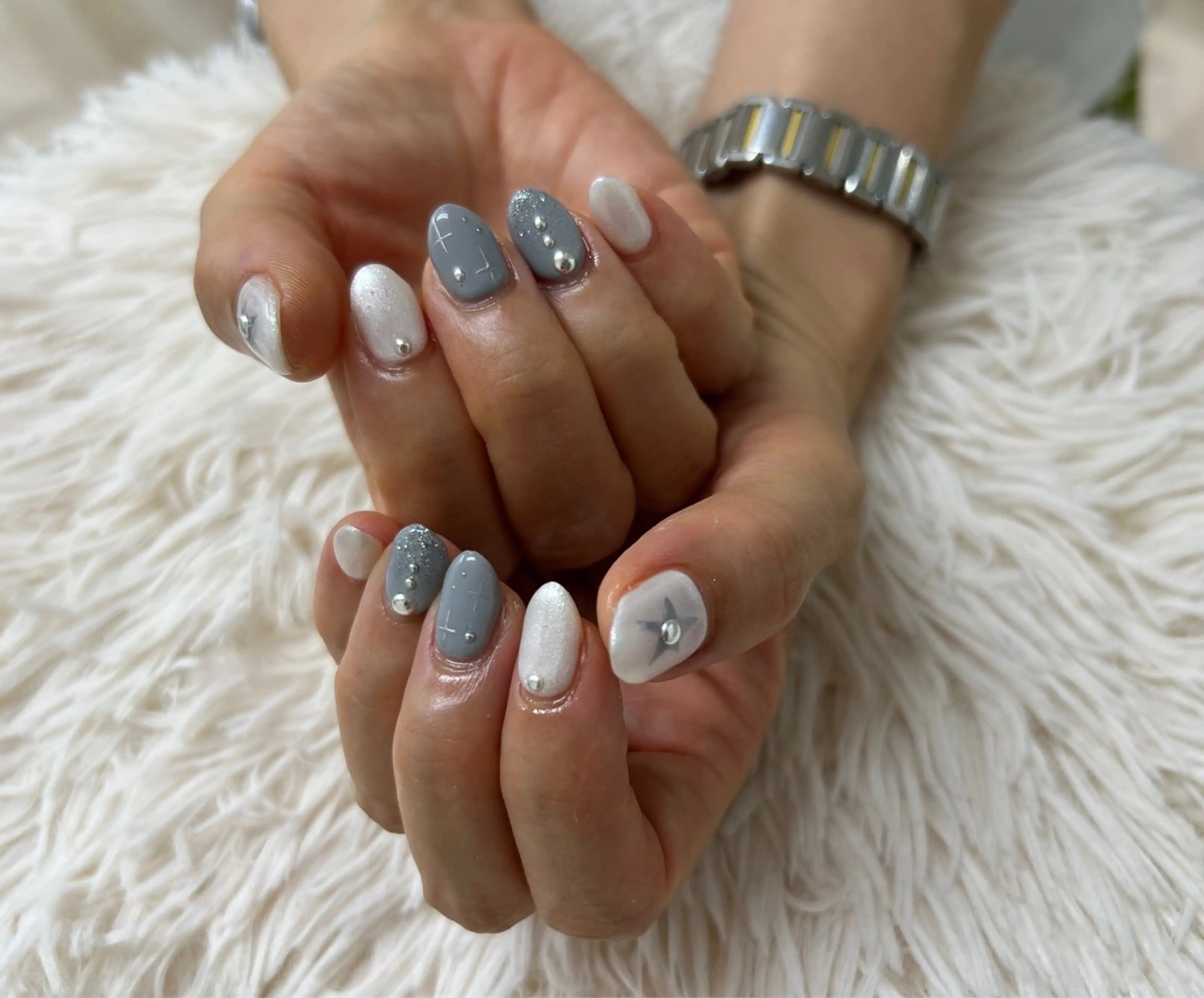 🌙(1ヶ月以内の再来店)オフ込み 定額デザインハンドネイルの写真