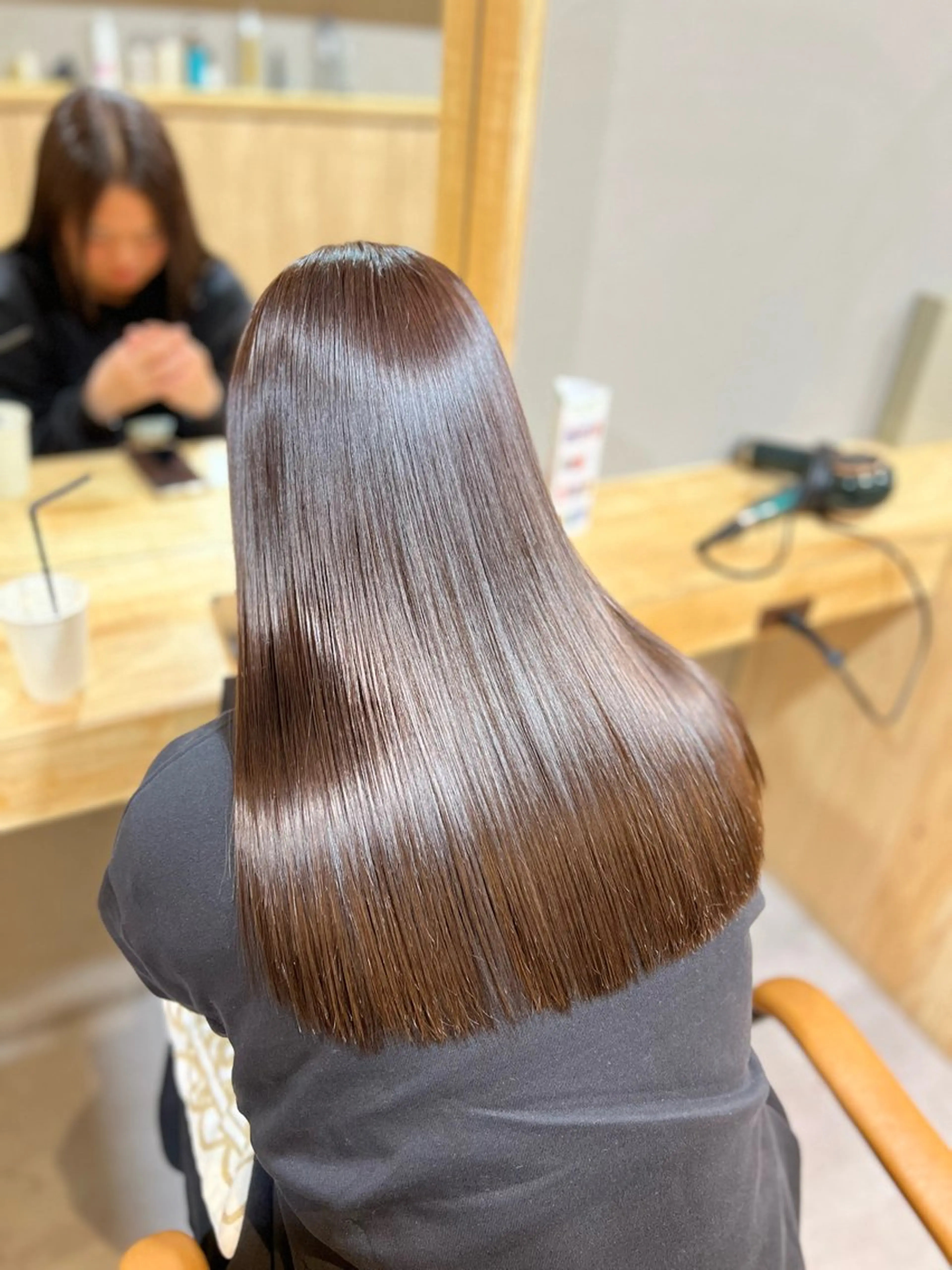 ロング 髪質改善 酸性ストレート 神戸ボブ✂️ ioe三宮/田 伸佳のヘアスタイル