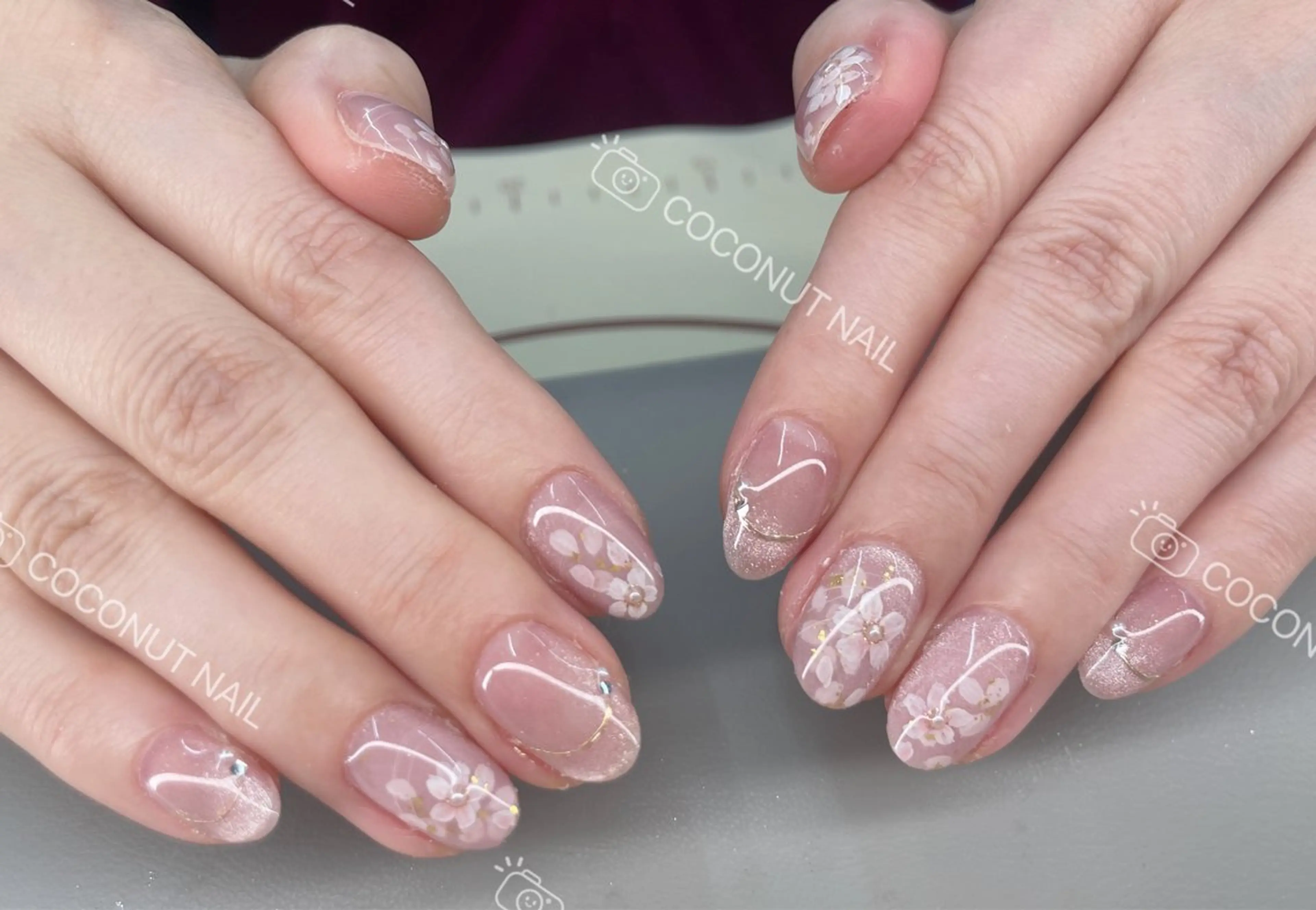 ネイル ハンドネイル 神田 ココナッツのネイルデザイン