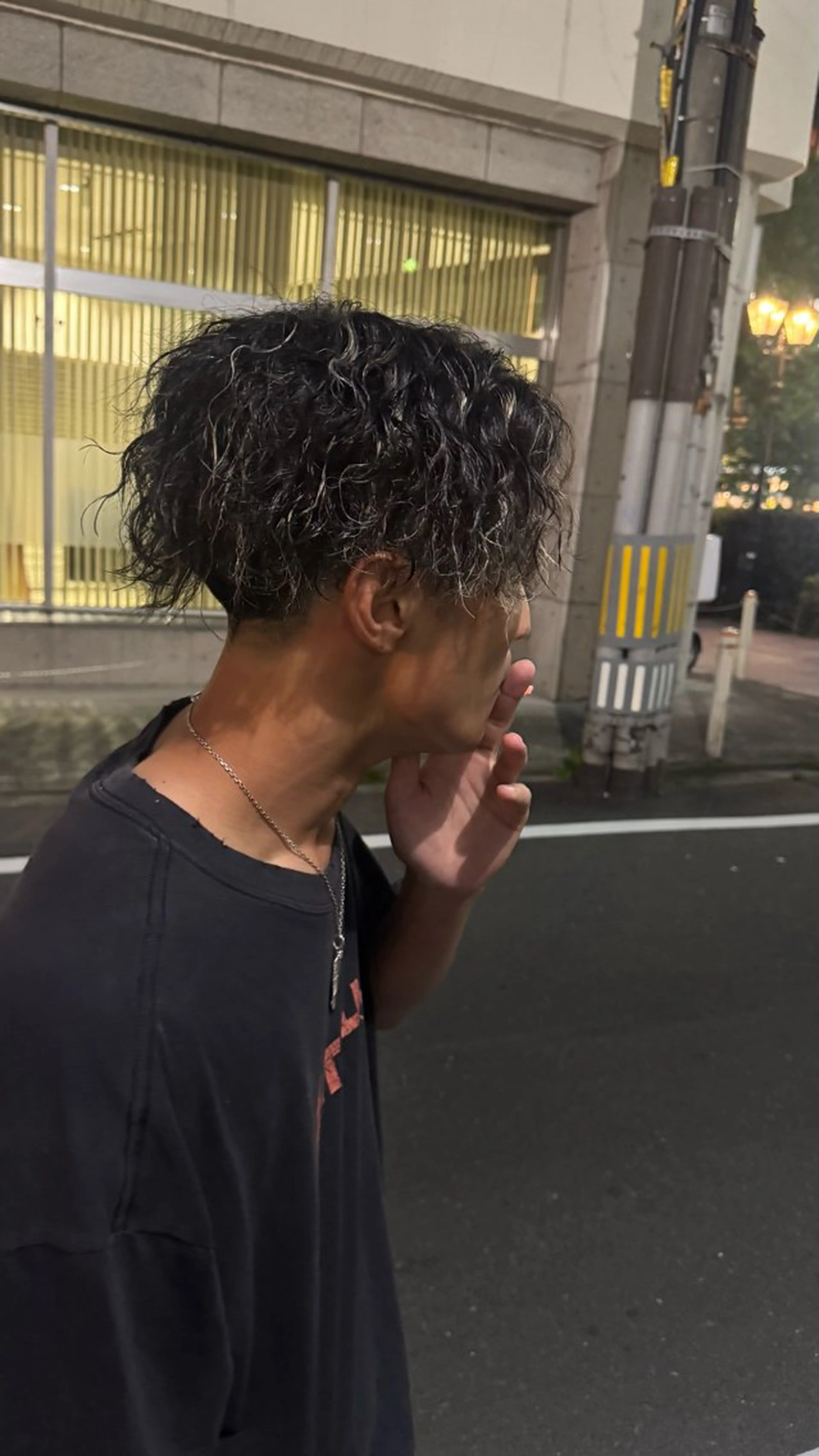 パーマ ヘアアレンジ メンズ メンズパーマ mid-c アシスタントひさとのヘアスタイル